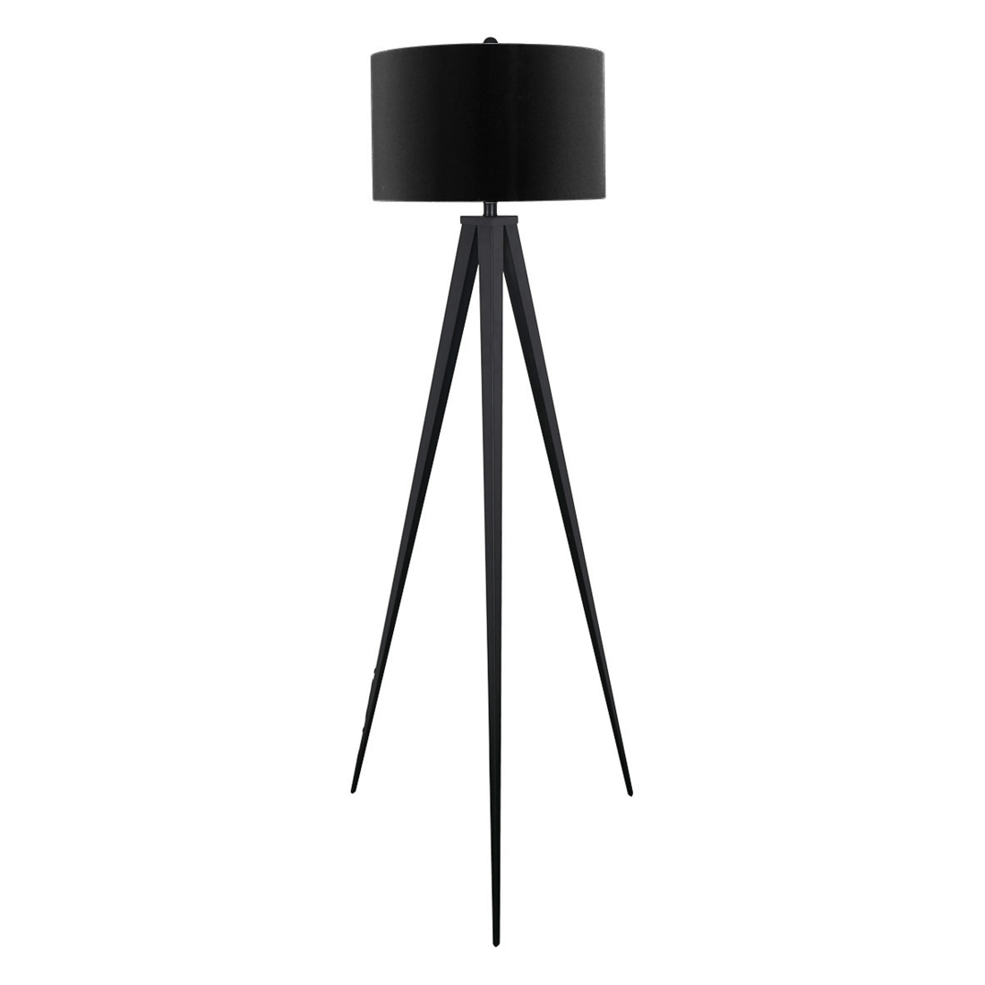 2 Sarantino Minimalist Modern Tripod Floor Lamp Black, 2 of 6