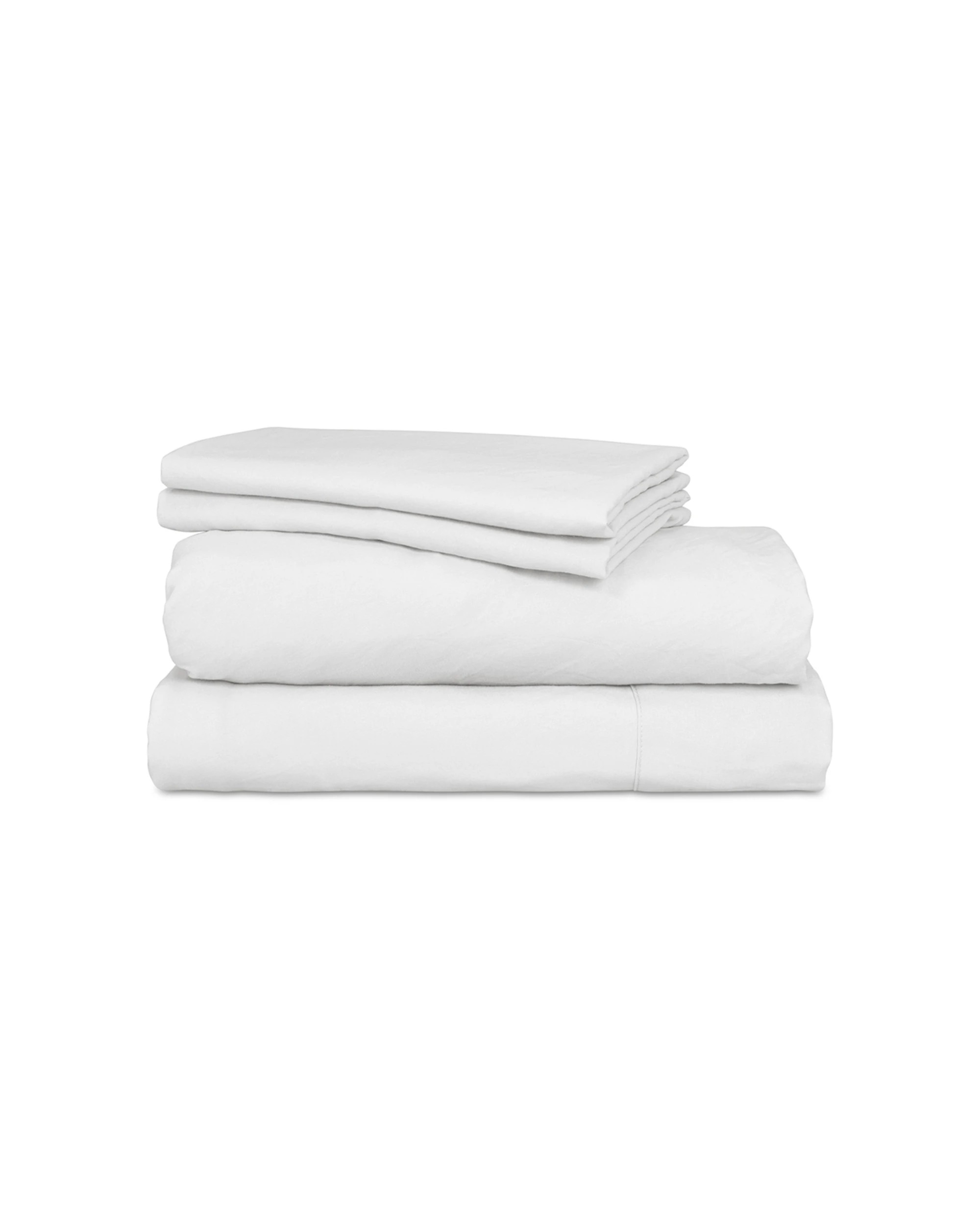 1 Ardor Boudoir Vintage Washed Polyester Sheet Set - Single Bed - White, 1 of 1