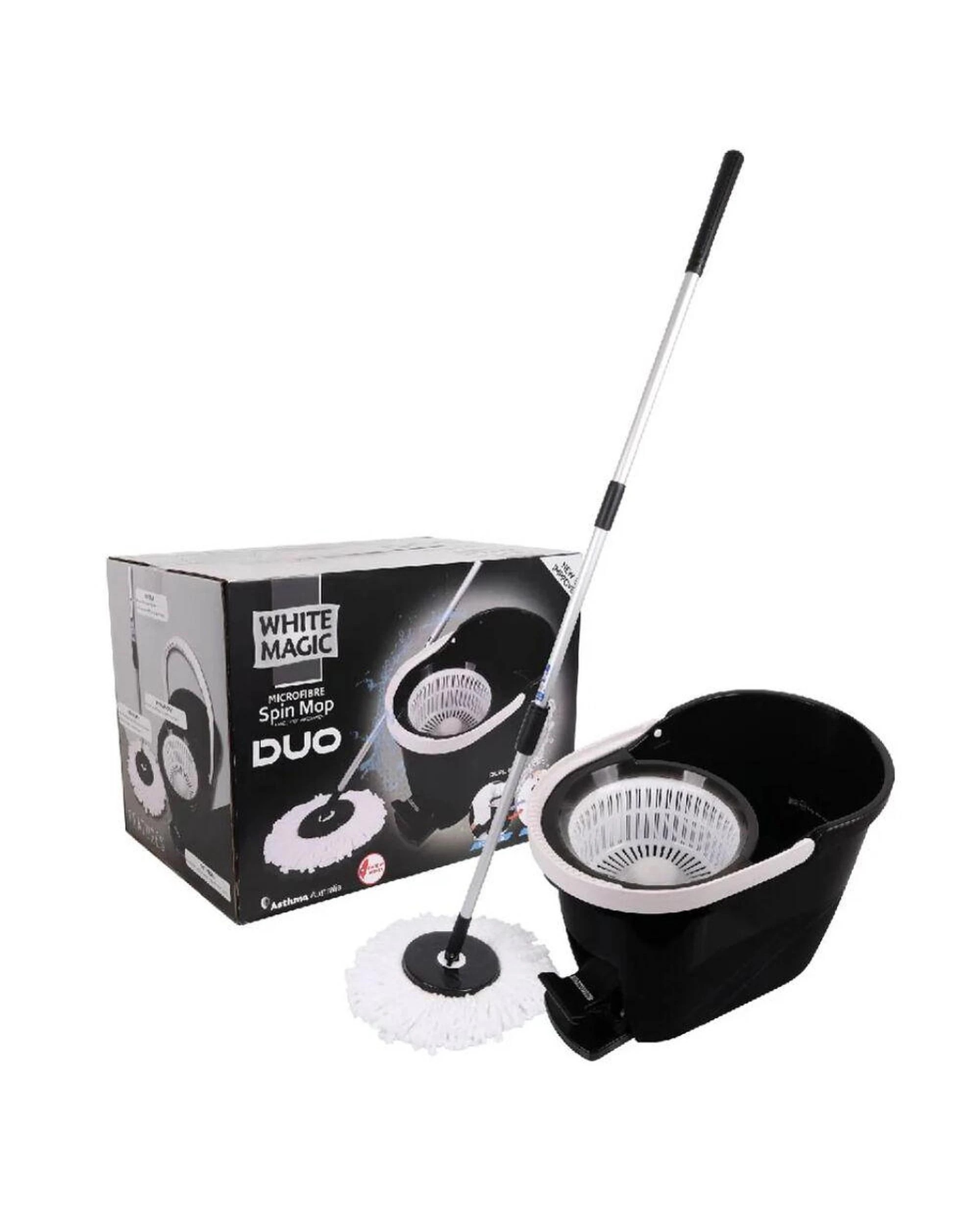 1 White Magic Spin Mop Duo w Bucket - Multi, 1 of 9