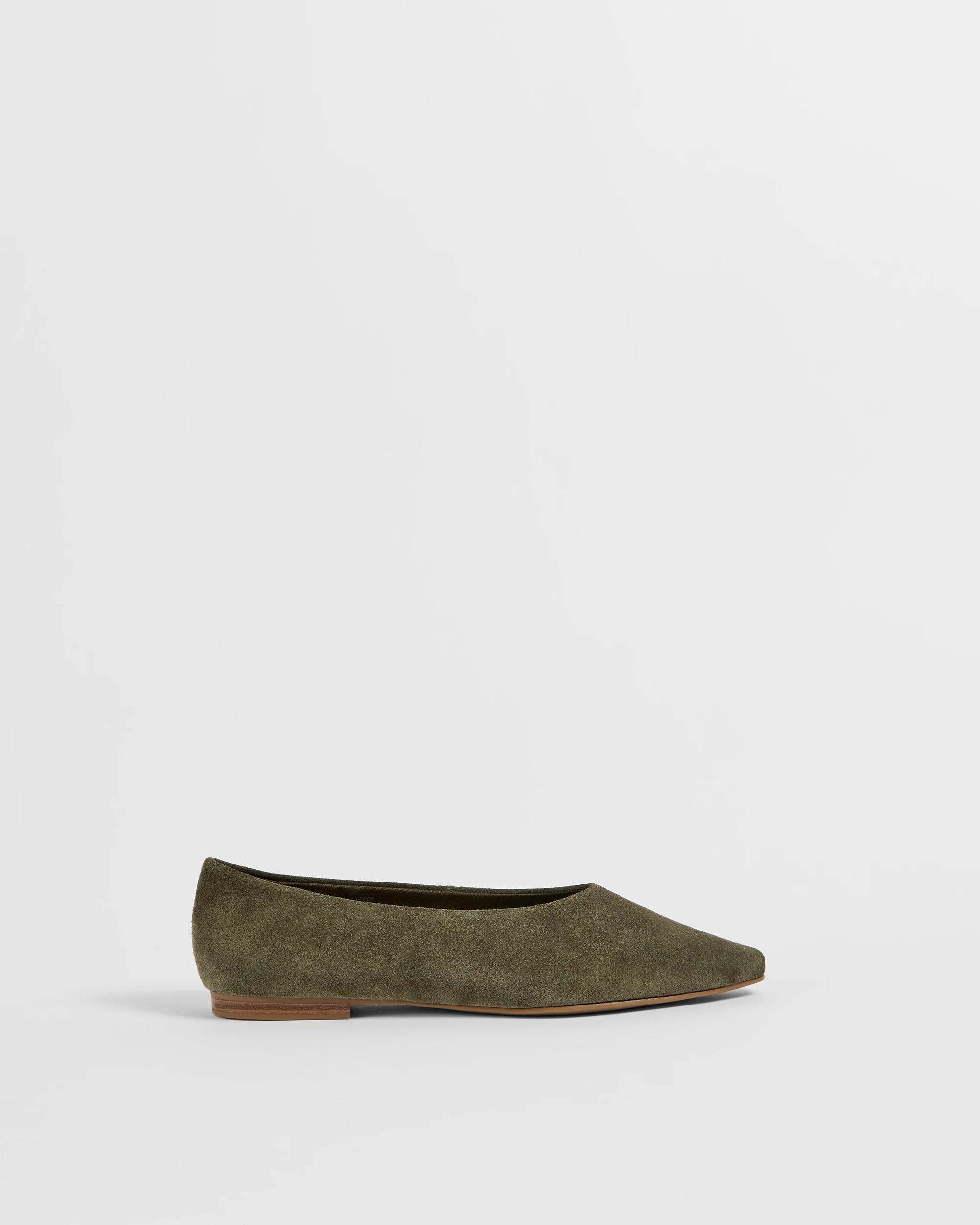 1 Target Woman Genuine Leather High Vamp Ballet Flat - Luna KHAKI, 1 of 3