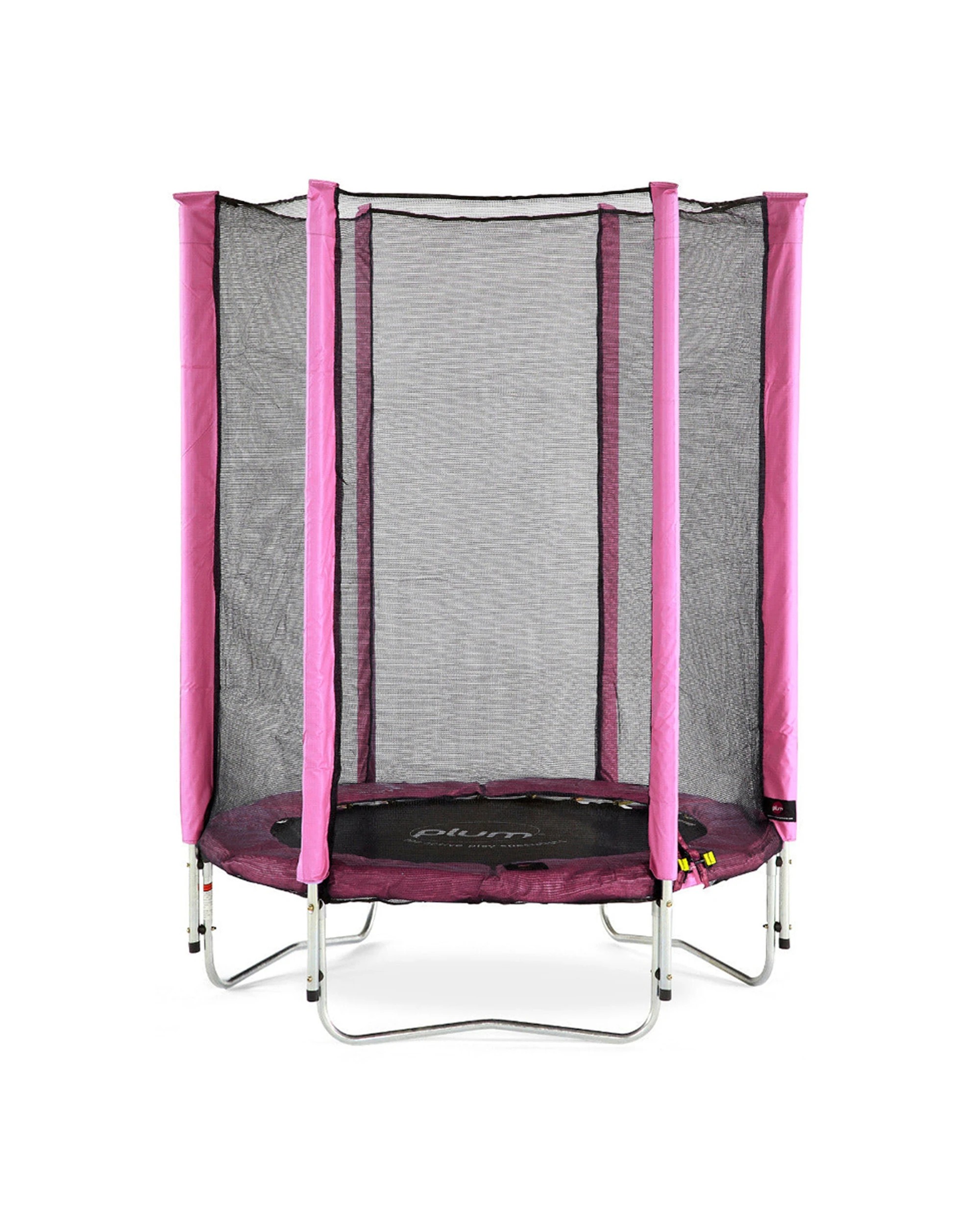 1 Plum Play Au 4ft Junior Trampoline Safety Enclosure Galvanised Frame For Kids - Pink, 1 of 7