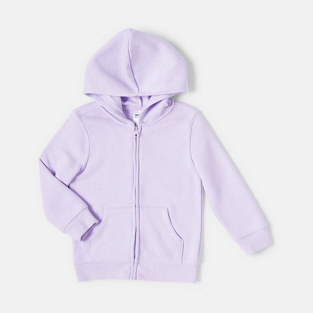 9 Plain Zip Through Hoodie Lilac Flwr, 9 of 10