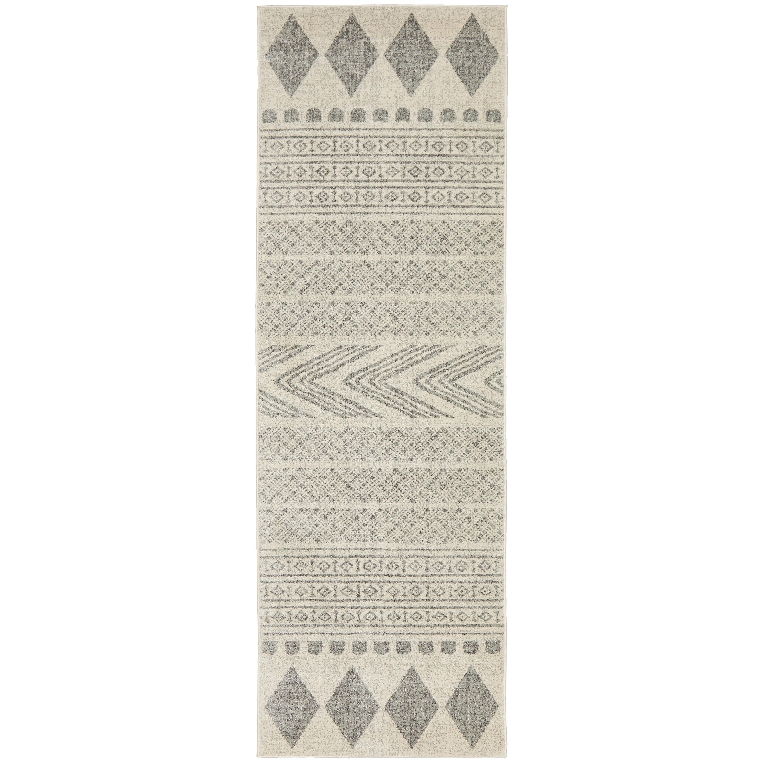 4 Common Ground Rugs Phantom 359 400x80cm - Large Runner Rug - Silver, 4 of 8