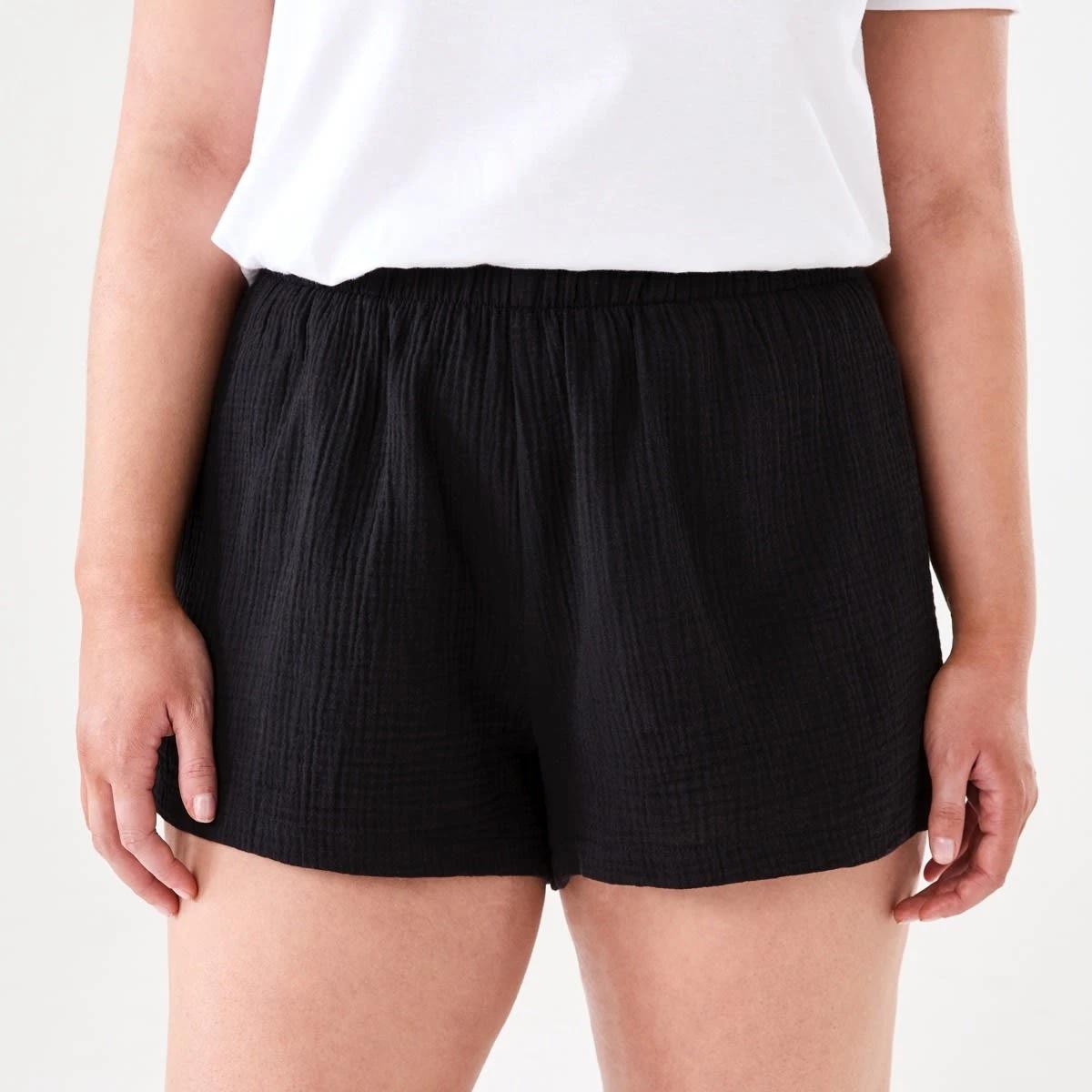 1 Double Cloth Shorts BLACK, 1 of 6