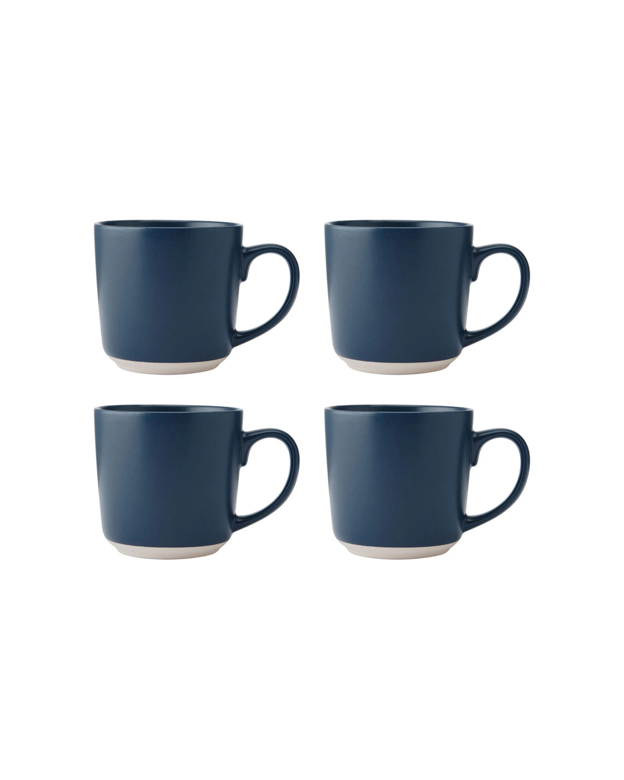 1 La Cafetiere 4PK Ceramic Coffee Mug Drinkware 350ml Stoneware Microwave Safe - Blue, 1 of 7