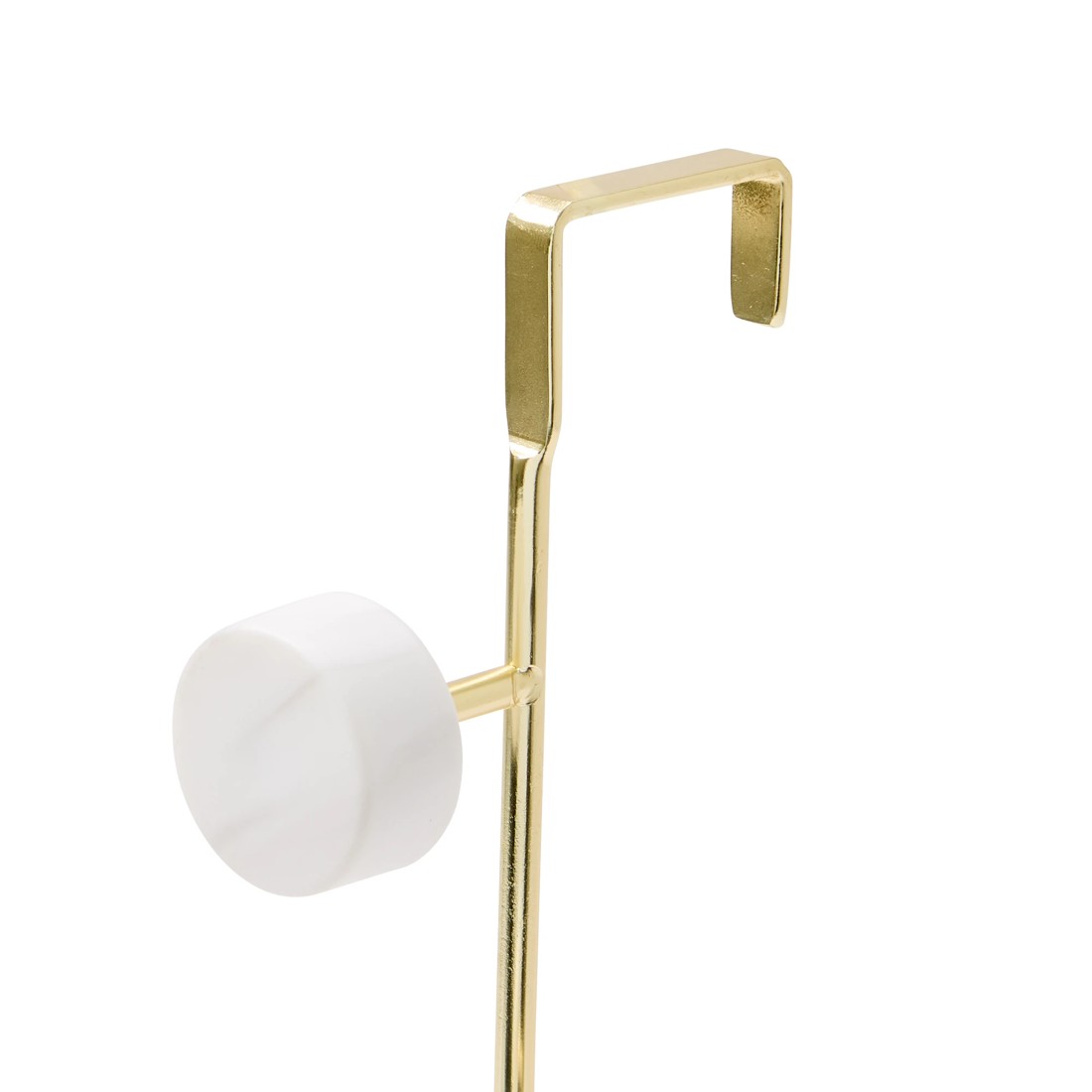 7 Marble and Gold Look Over the Door Vertical Hook, 7 of 7