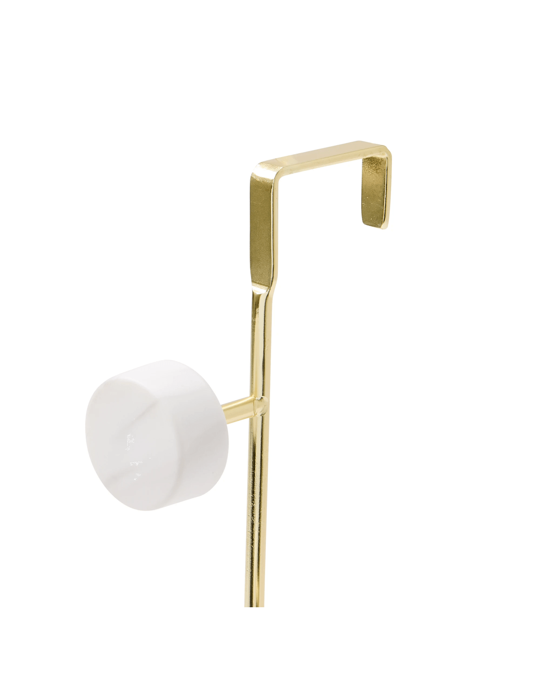 7 Marble and Gold Look Over the Door Vertical Hook, 7 of 7