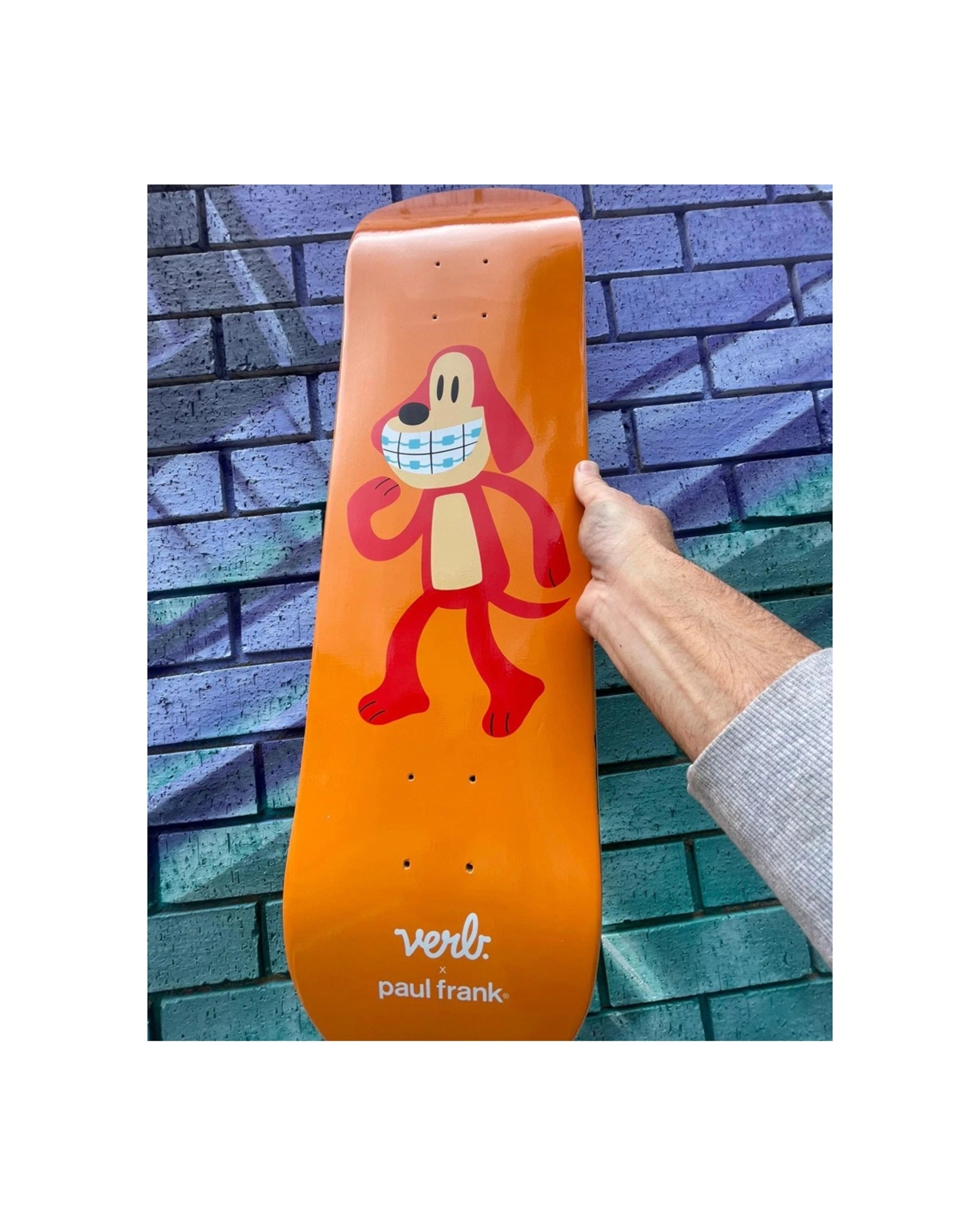 2 Verb X Paul Frank Skateboard 8.25" Deck Premium Maple Core Bob The Braces Dog, 2 of 4
