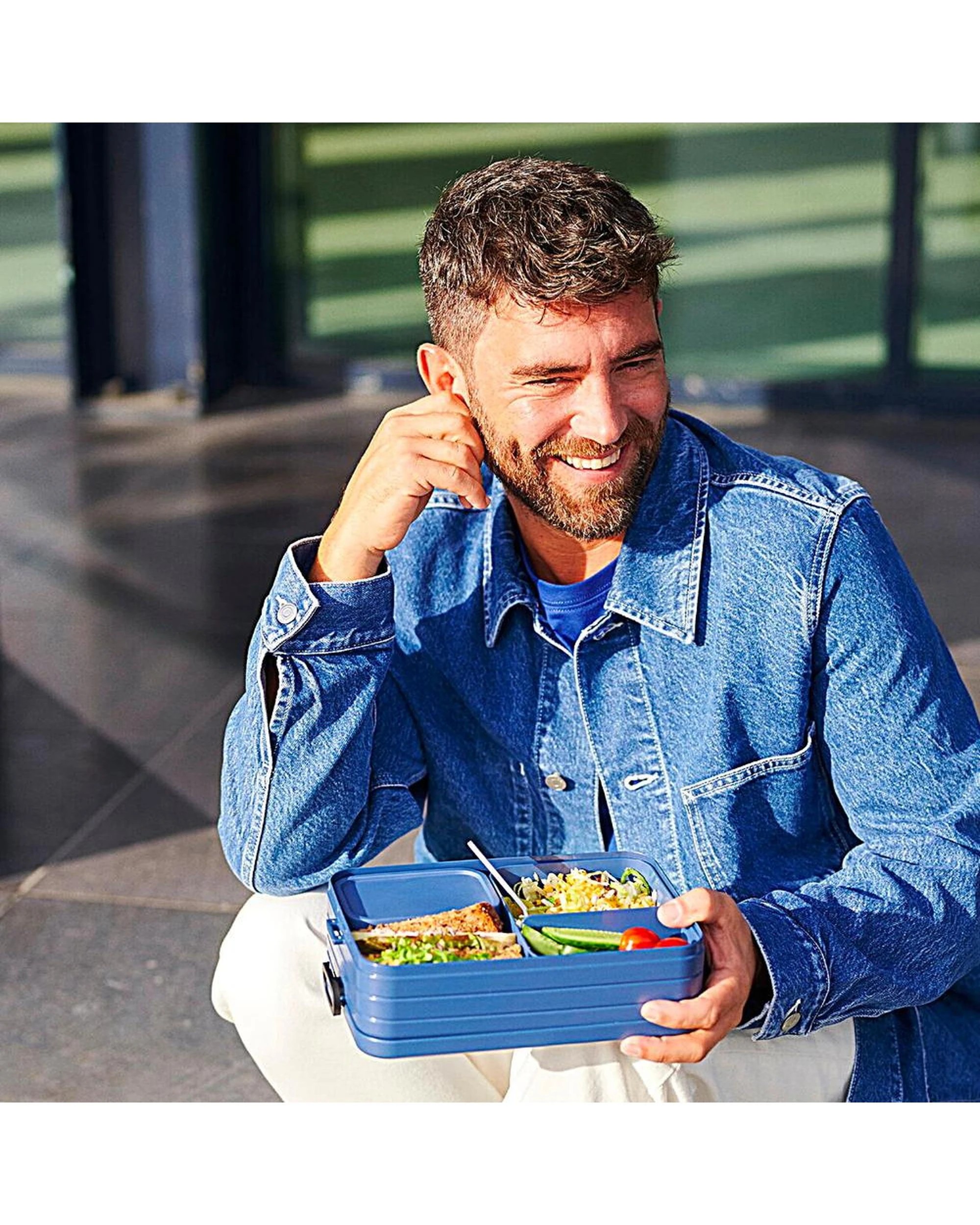 3 Mepal Take a Break Bento Lunch Box  Large Nordic Sage, 3 of 4