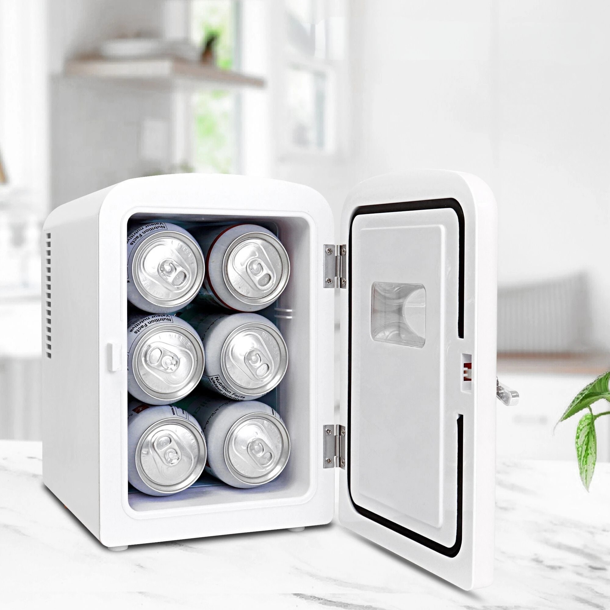 3 Koolatron 4L Retro Portable Mini Fridge - White, 3 of 7