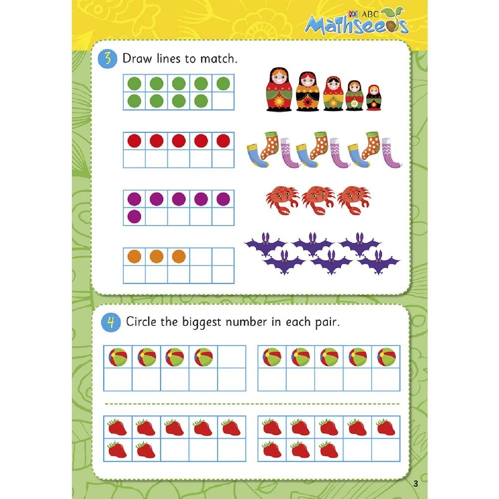 4 ABC Mathseeds Starting Out Activity Book 4, 4 of 4