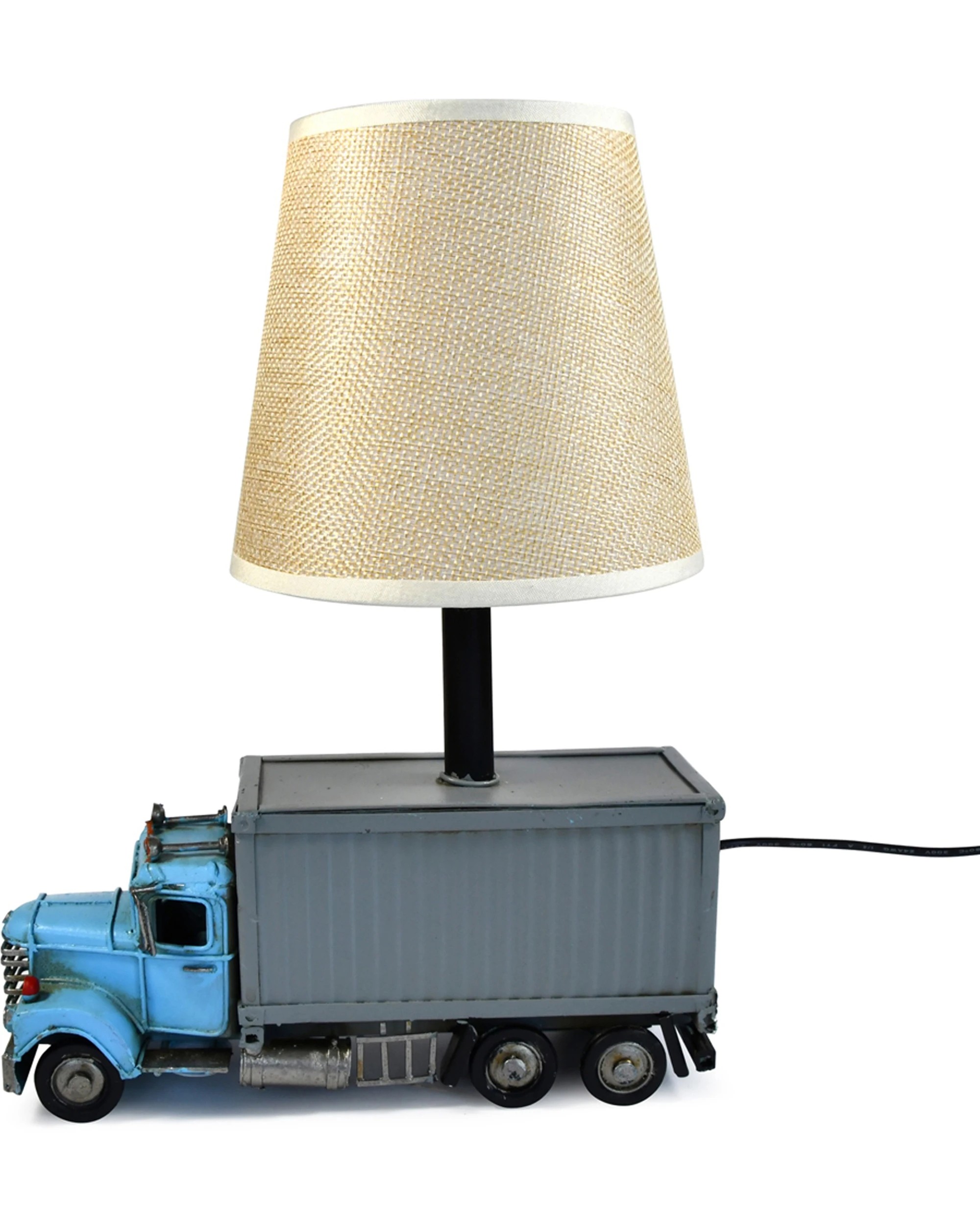 2 Auto Petit USB LED Lamp Container Truck Home Decor 21x27cm - Blue, 2 of 5