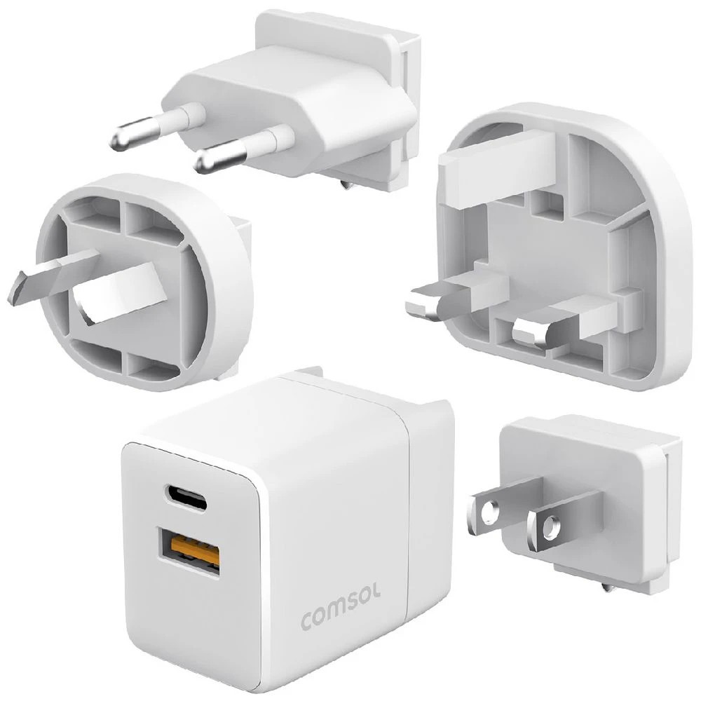 1 Comsol Travel Wall Charger 35W White, 1 of 6