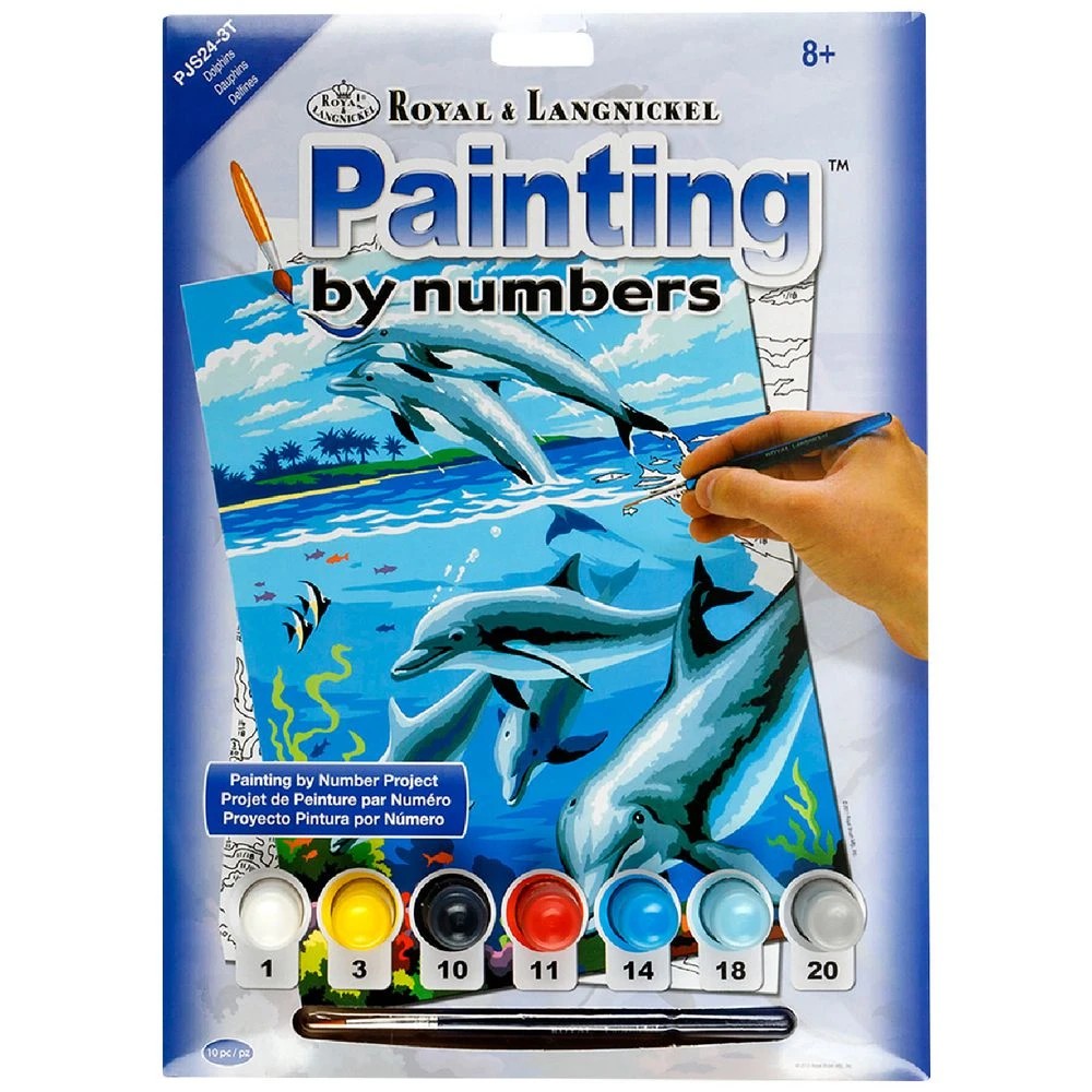 1 Royal & Langnickel Paint By Numbers Junior Dolphins, 1 of 1