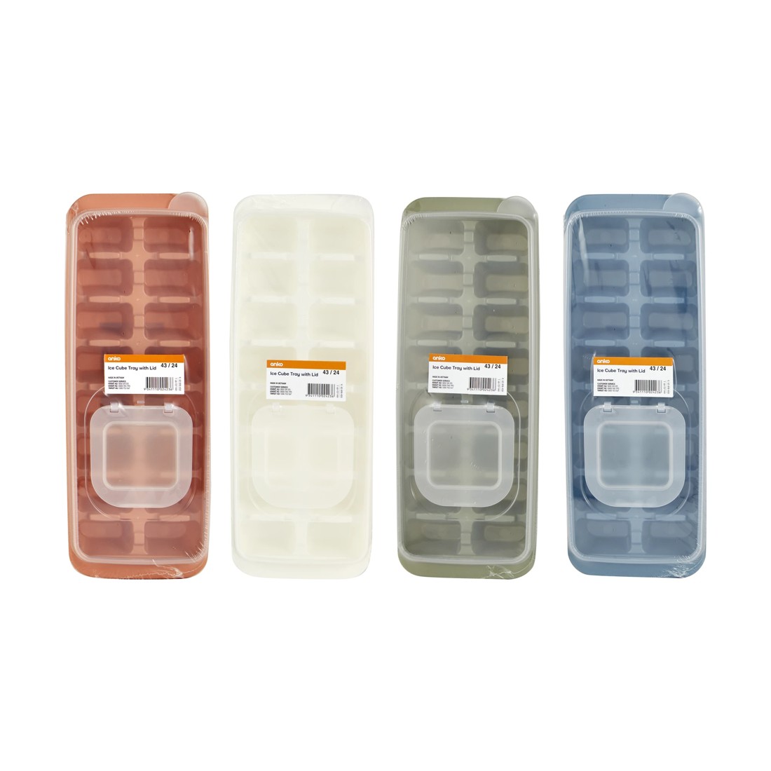 10 Ice Cube Tray With Lid - Assorted, 10 of 10