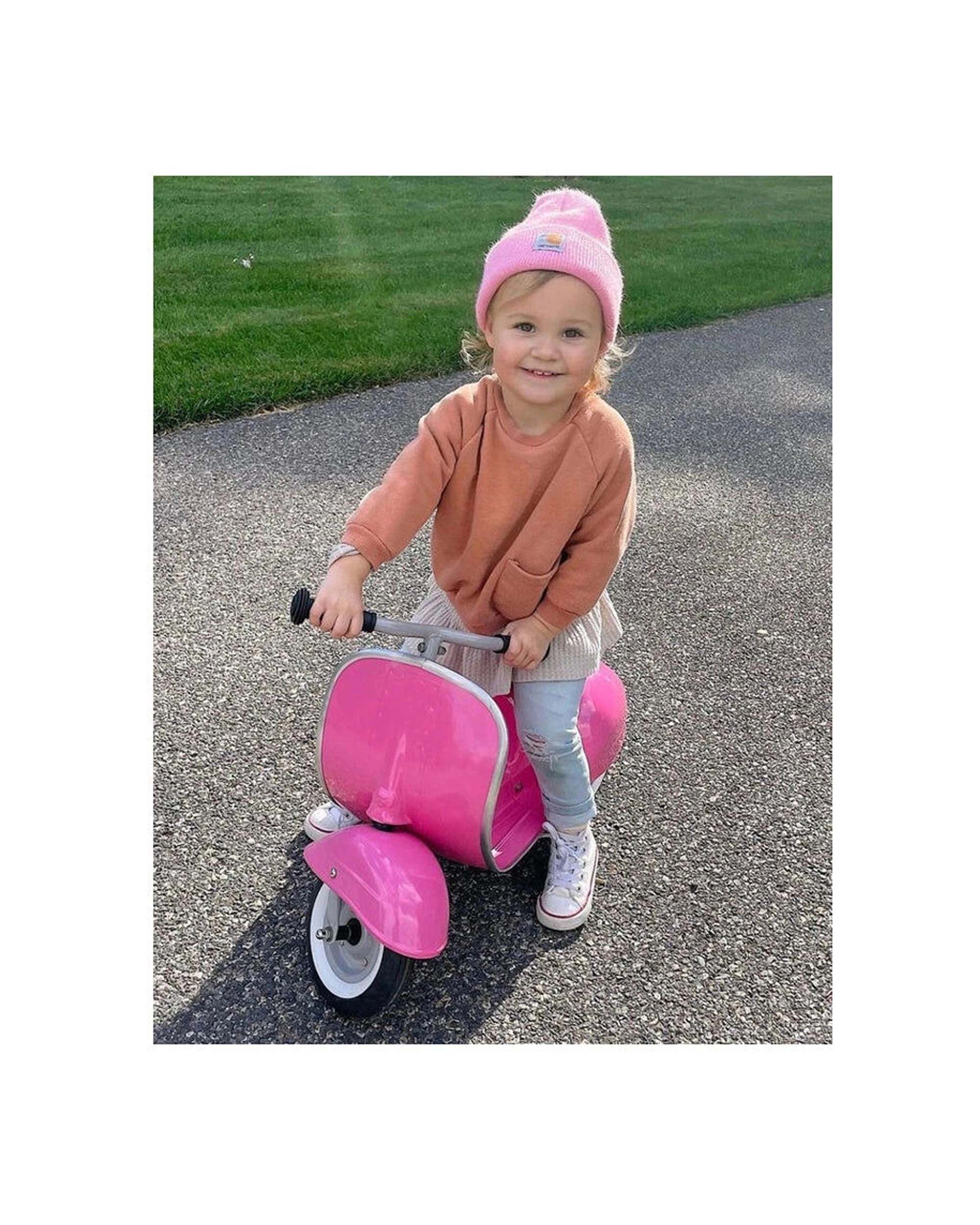 2 Ambosstoys Primo Ride-On Toy Kids Scooter Metal Self-Propelled 3-Wheel - Pink, 2 of 5