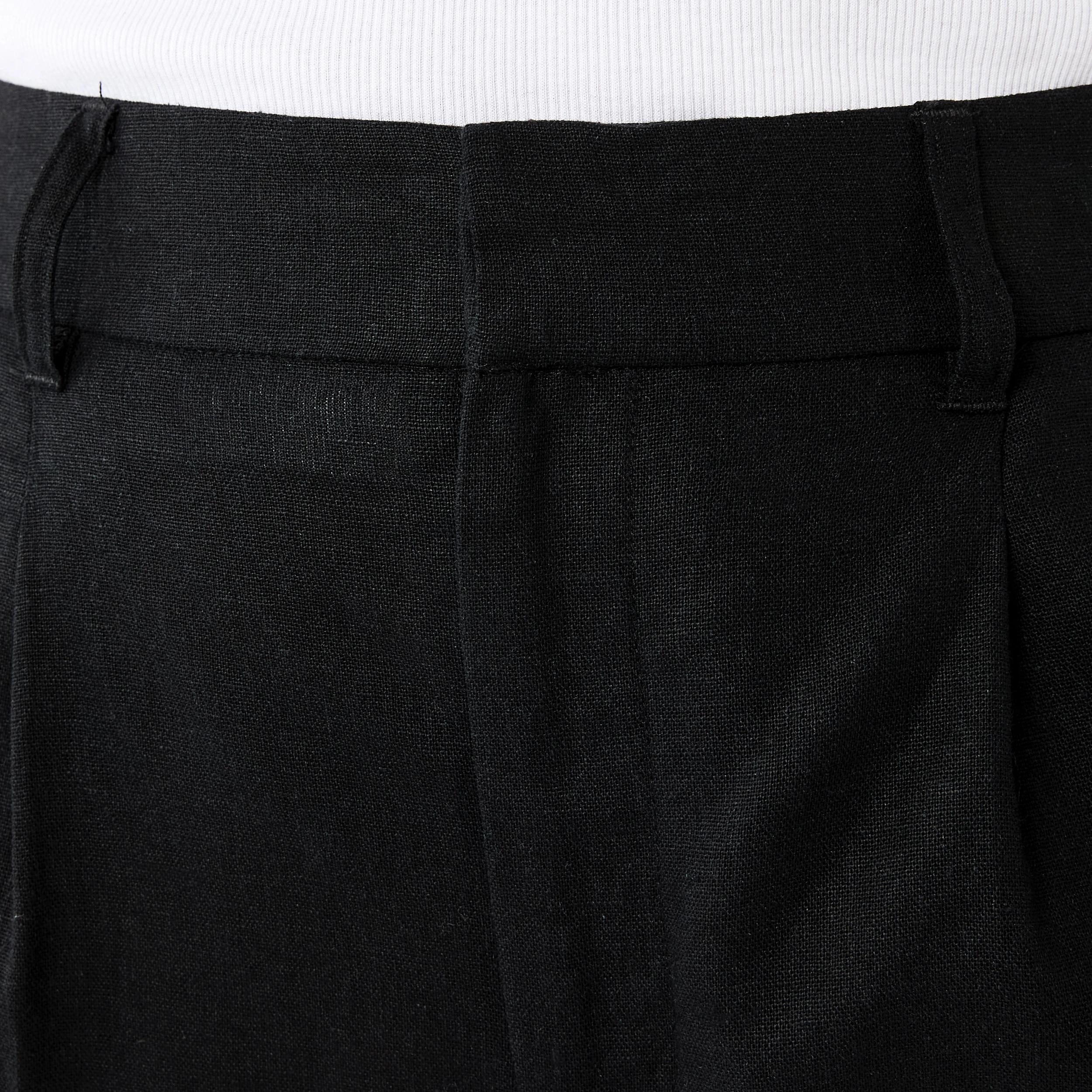 4 Smart Linen Blend Pants BLACK, 4 of 5