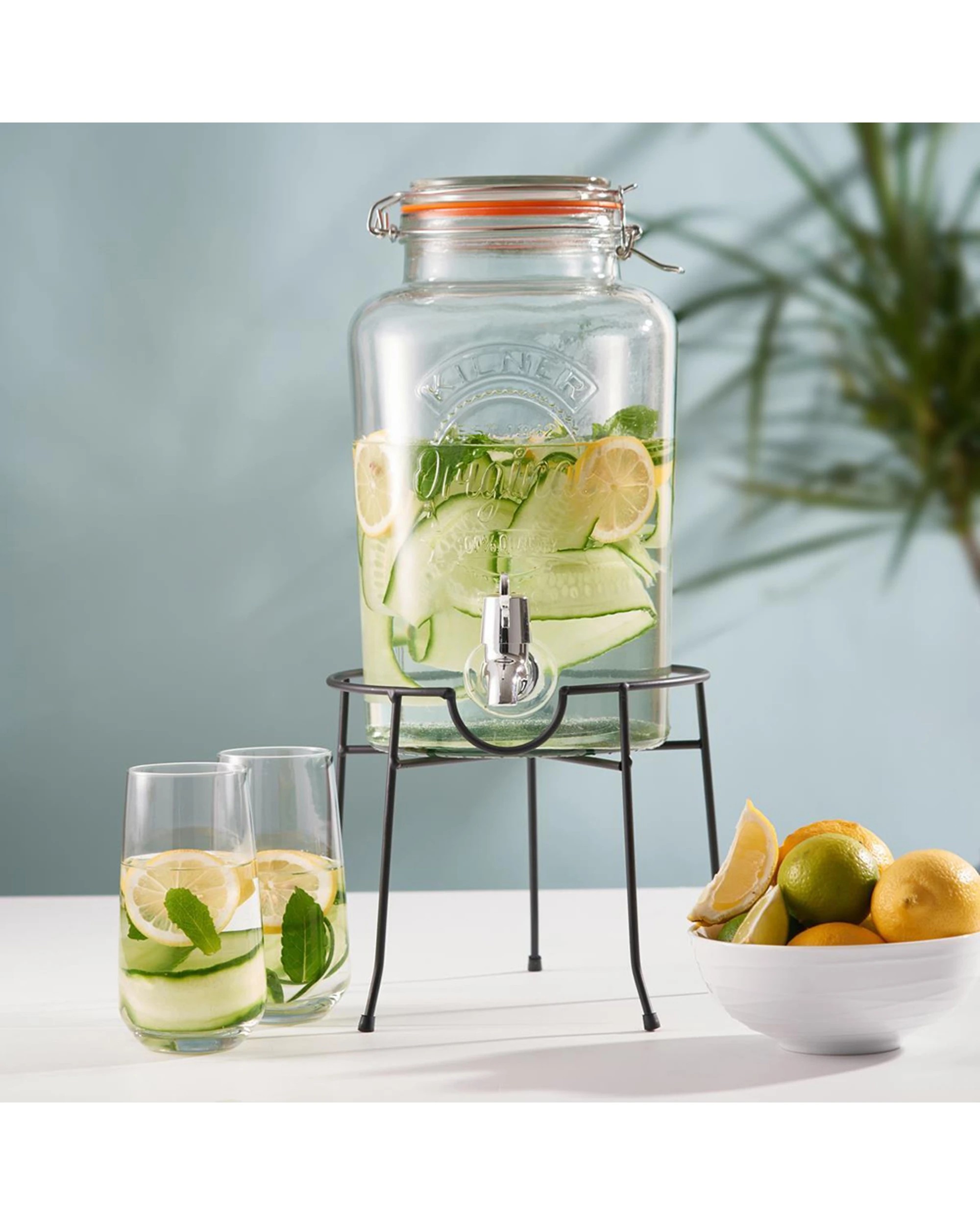 3 Kilner 5L Glass Round Drink Dispenser Clip-Top Lid Airtight Seal Gift Boxed - Clear, 3 of 4