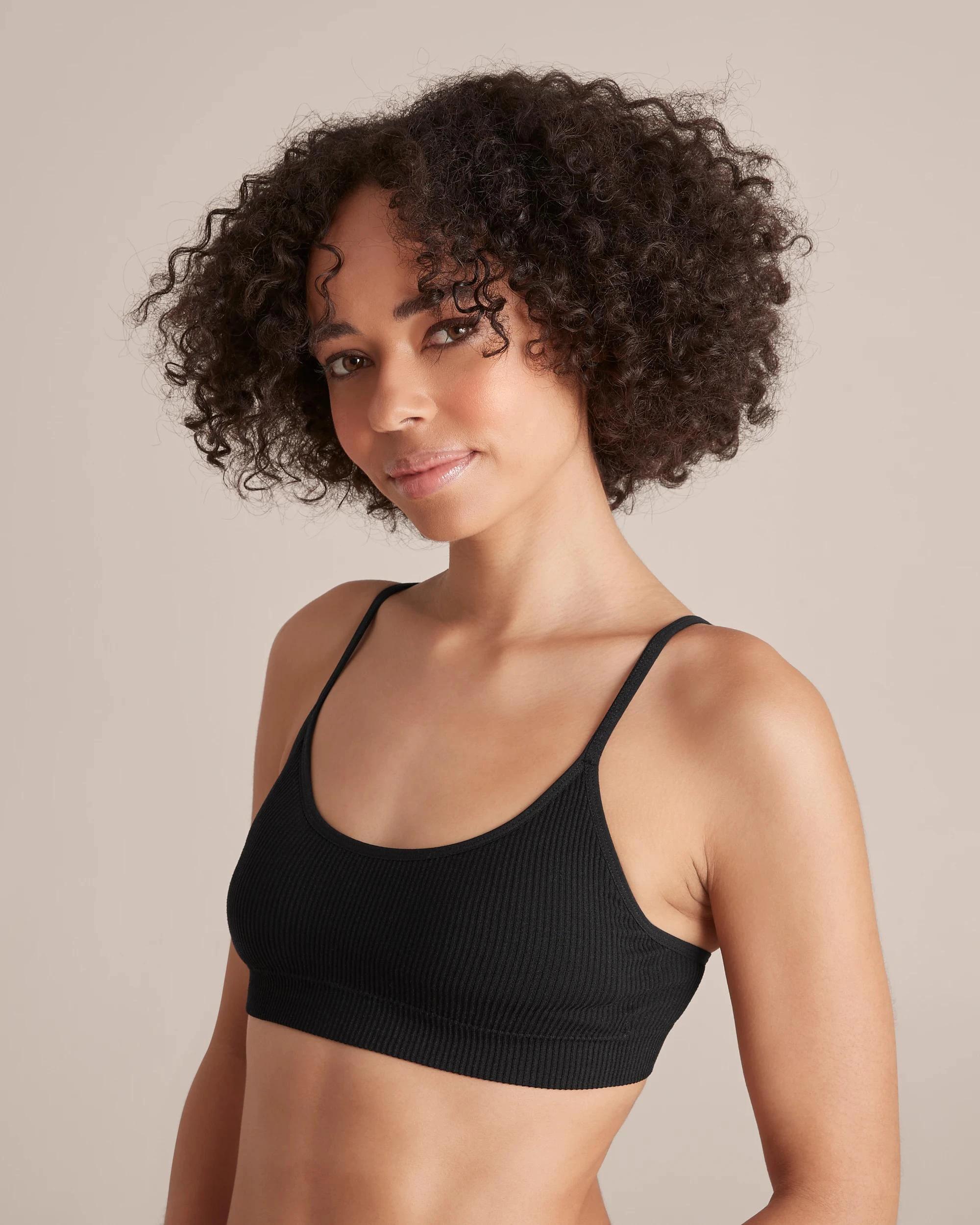 2 Ribbed Strappy Crop Top - Lily Loves BLACK, 2 of 10