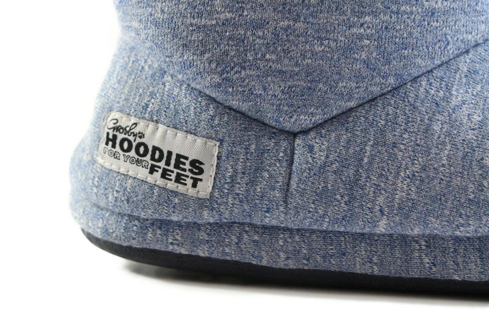 4 Grosby Womens Hoodies Boots Plush Fluffy Slippers NAVY, 4 of 5