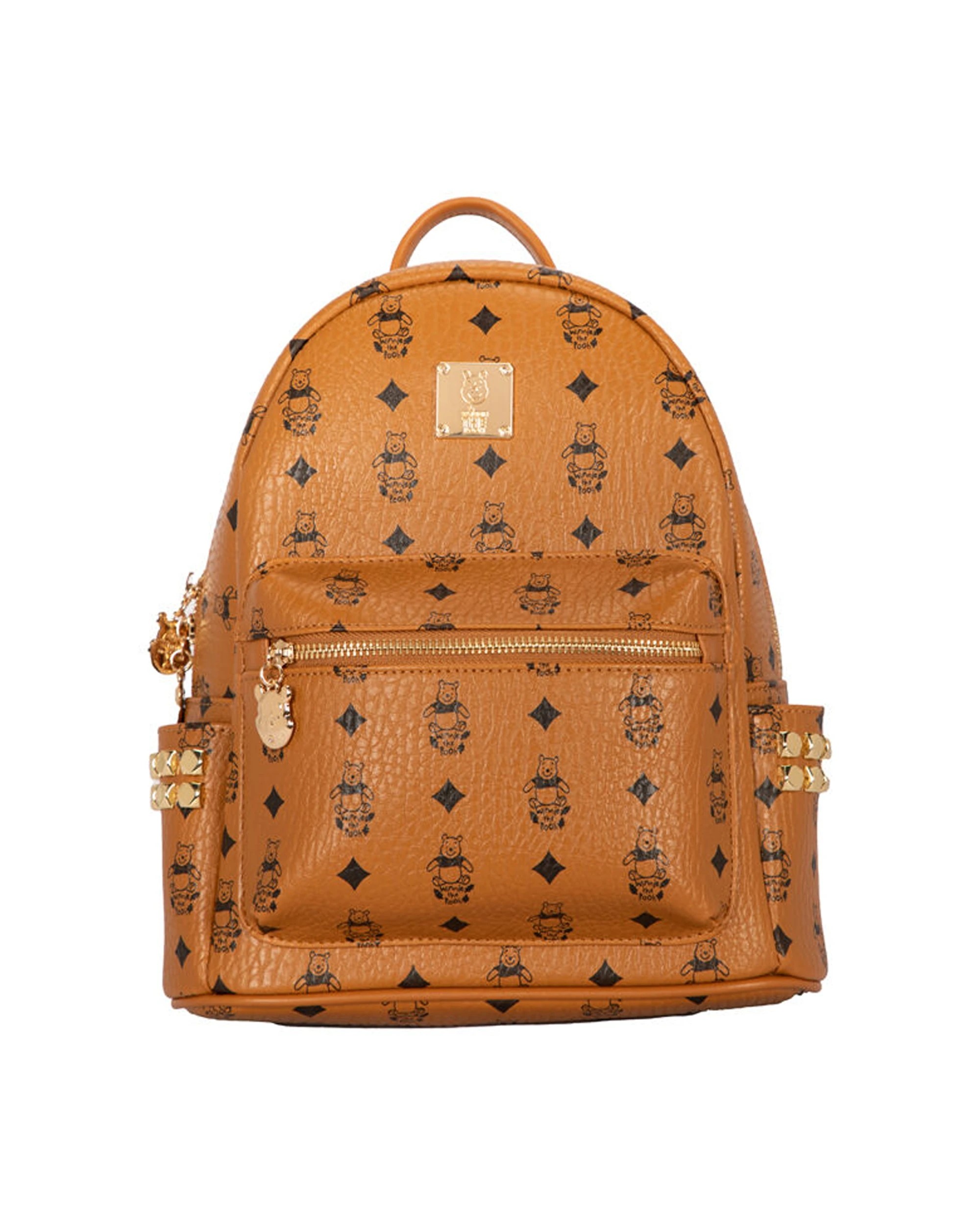 1 Disney Winnie The Pooh Deluxe Pu Leather Backpack 25X29Cm - Brown, 1 of 6