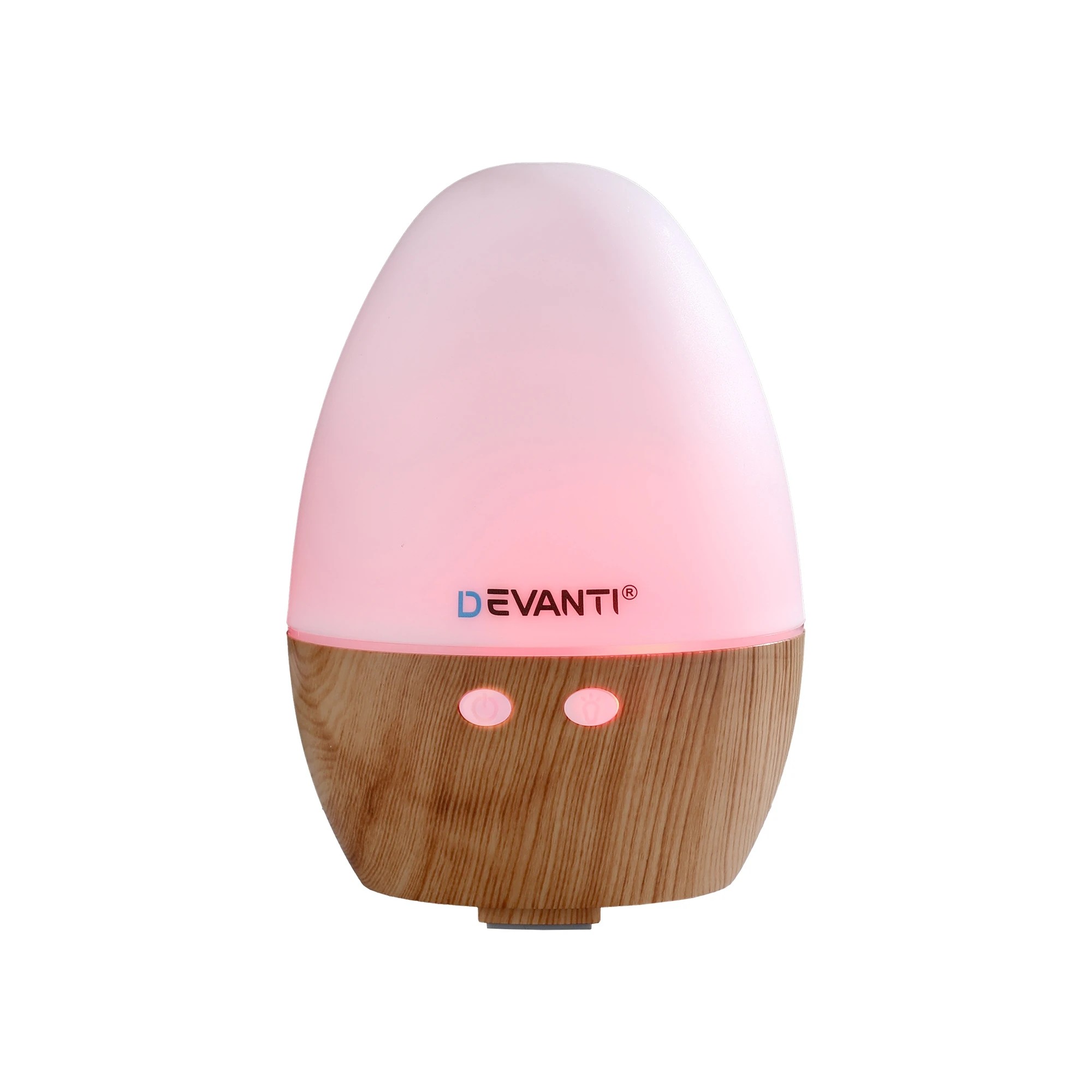 1 Devanti Ultrasonic Aroma Diffuser Aromatherapy 130ml LED Lights Iron Humidifier - Multi, 1 of 7