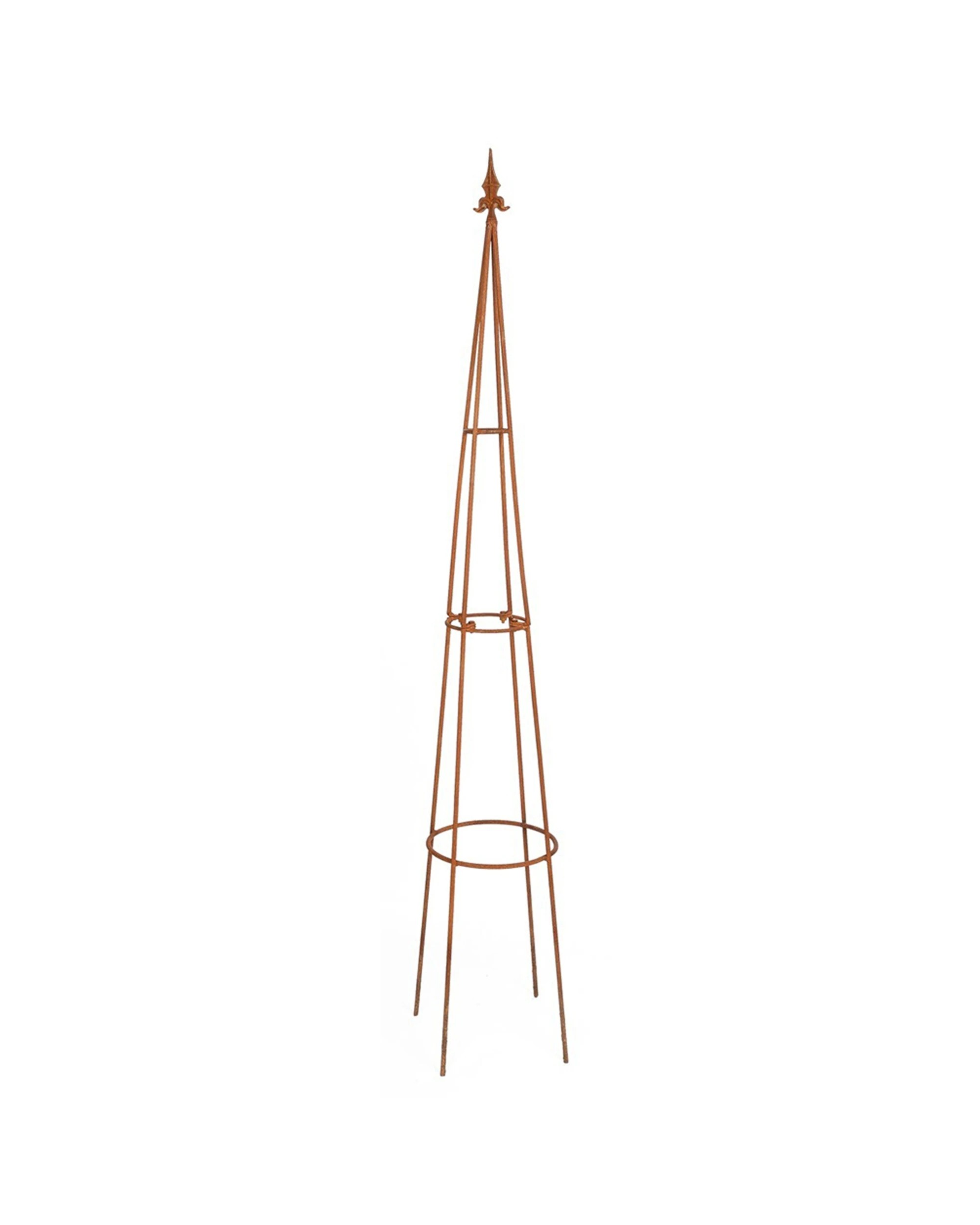 1 Alfresco Garden 150cm Metal Growing Frame Plant Stand Outdoor Decor - Brown, 1 of 1