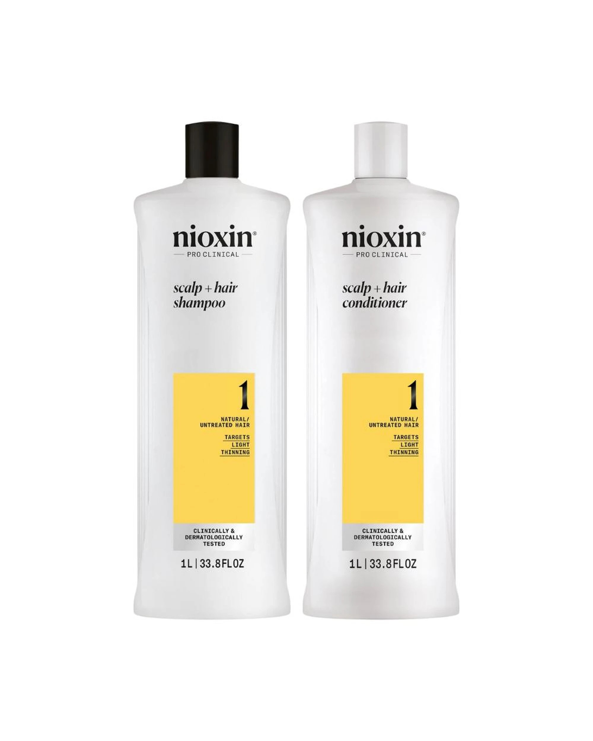 1 Nioxin System 1 Scalp & Hair Shampoo & Conditioner 1000mL Set, 1 of 5