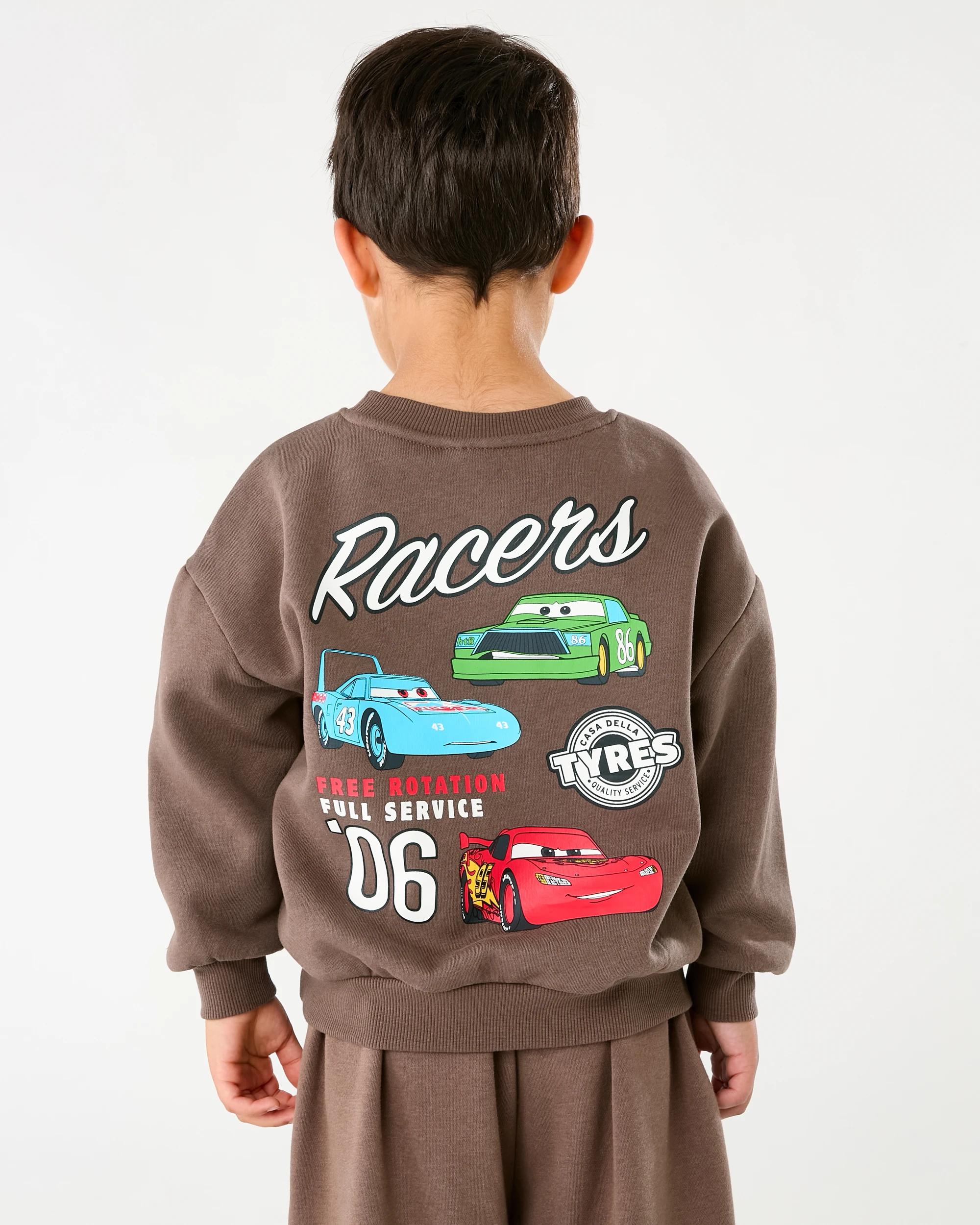 2 Cars License Oversized Crew Neck Sweatshirt Cars, 2 of 7