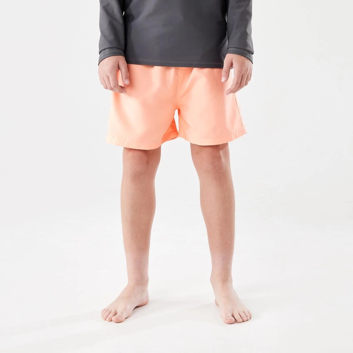 1 Basic Swim Shorts NEON LIGHT ORANGE, 1 of 5