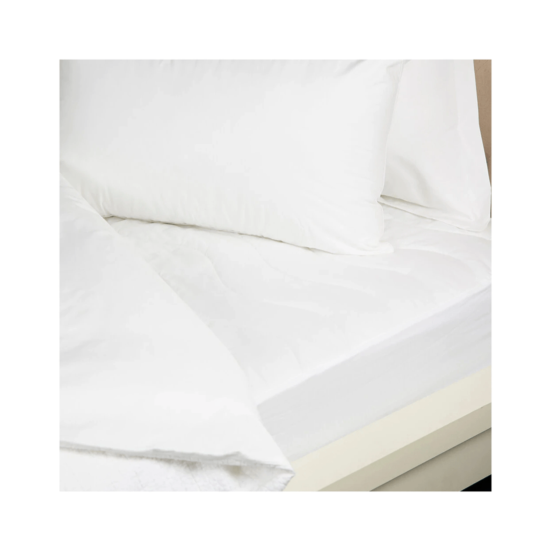 2 Tontine Queen Waterproof Fitted Quilted Cotton Mattress Protector - Comfortech
 - White, 2 of 3