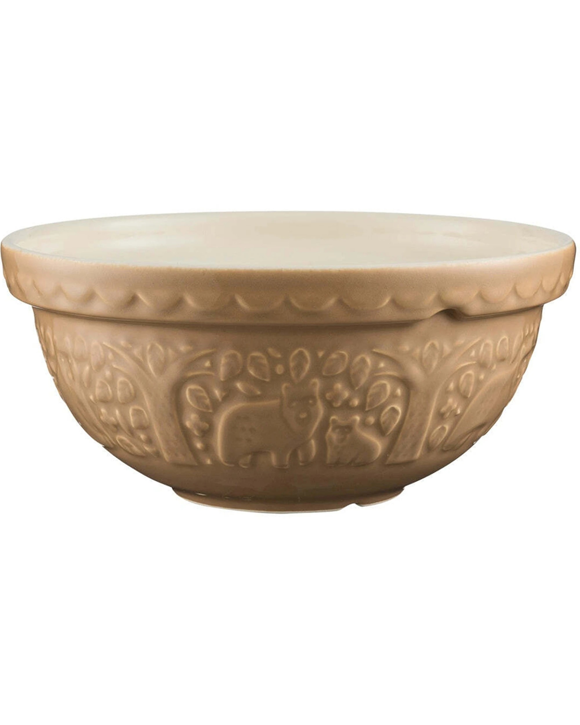 1 Mason Cash Forest Bear Food Mixing Bowl 24cm Earthenware High Gloss Finish - Brown, 1 of 1