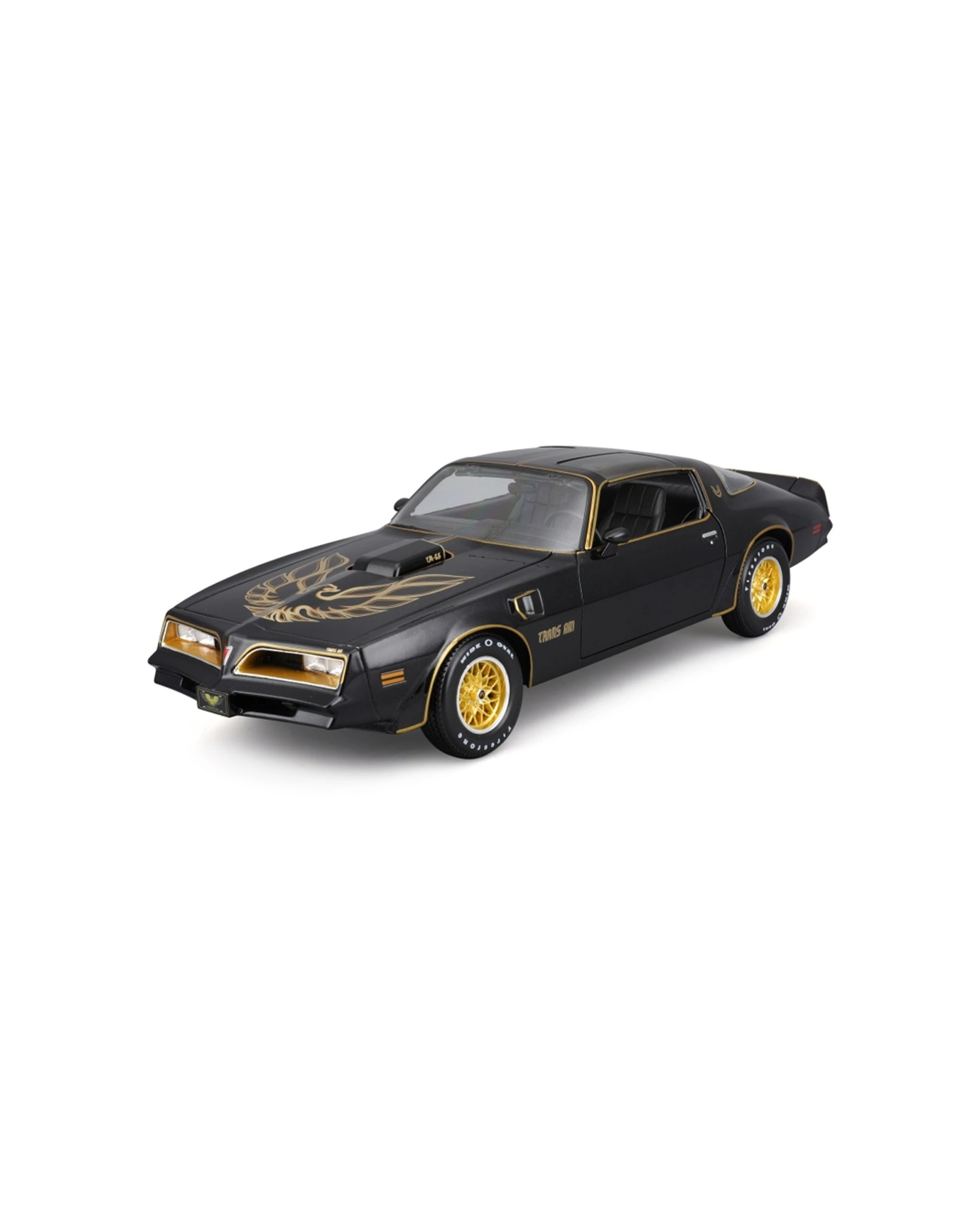 6 Maisto 1978 Pontiac Firebird Trans Am Diecast Model Car Replica Toy - Black, 6 of 8