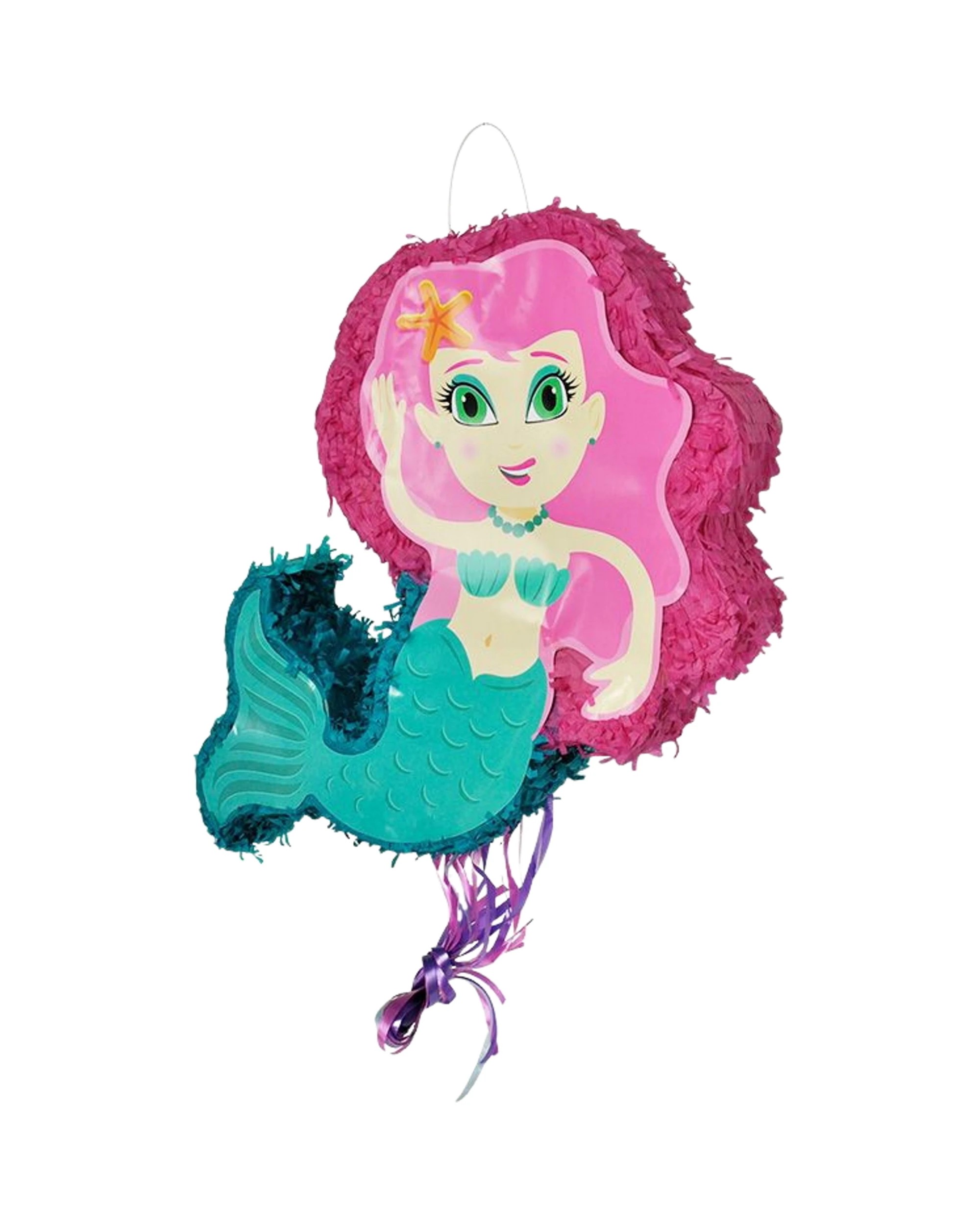 1 Partyrama Mermaid Pull String Pinata, 1 of 1