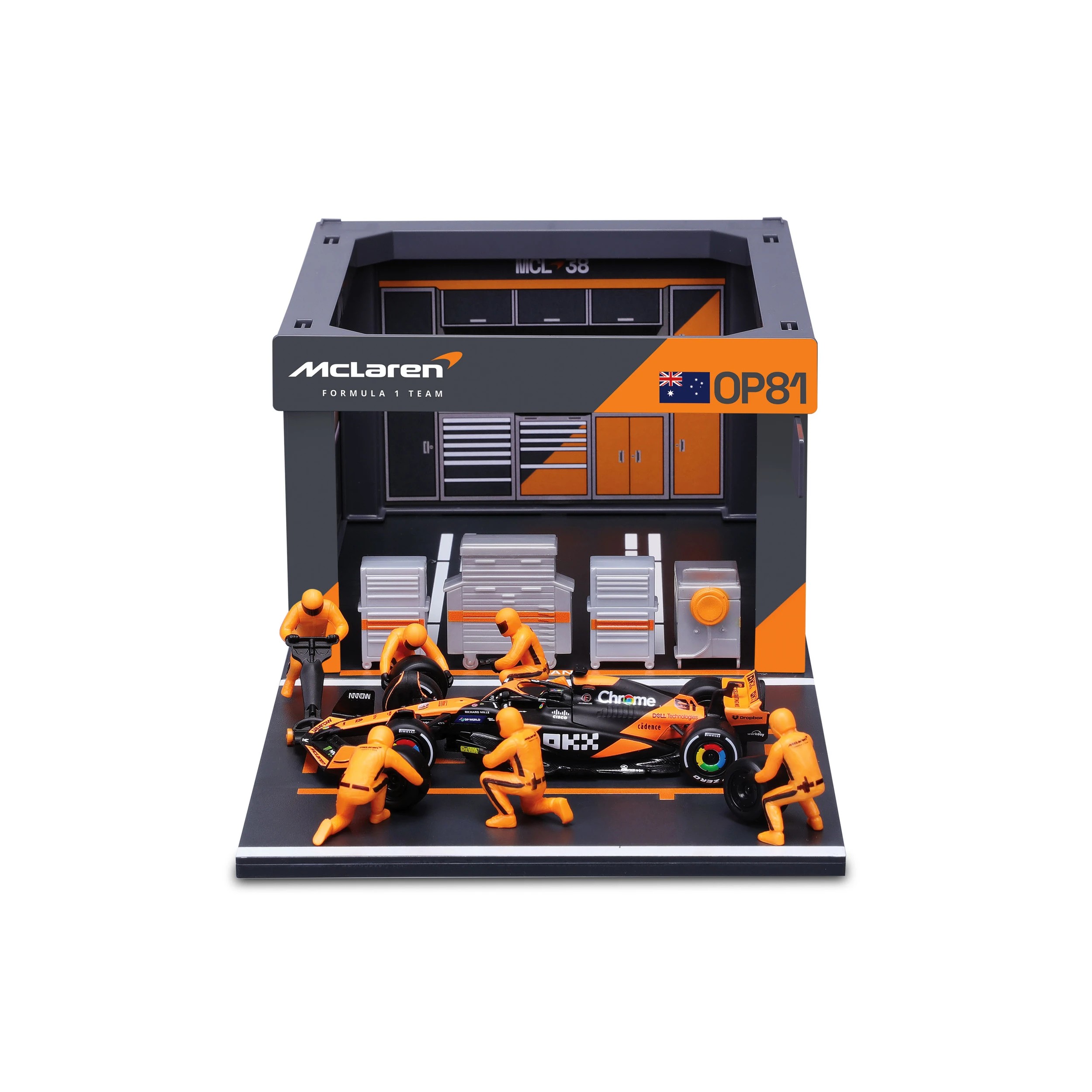 6 Bburago 1:43 F1 Pit Pass - Assorted, 6 of 9