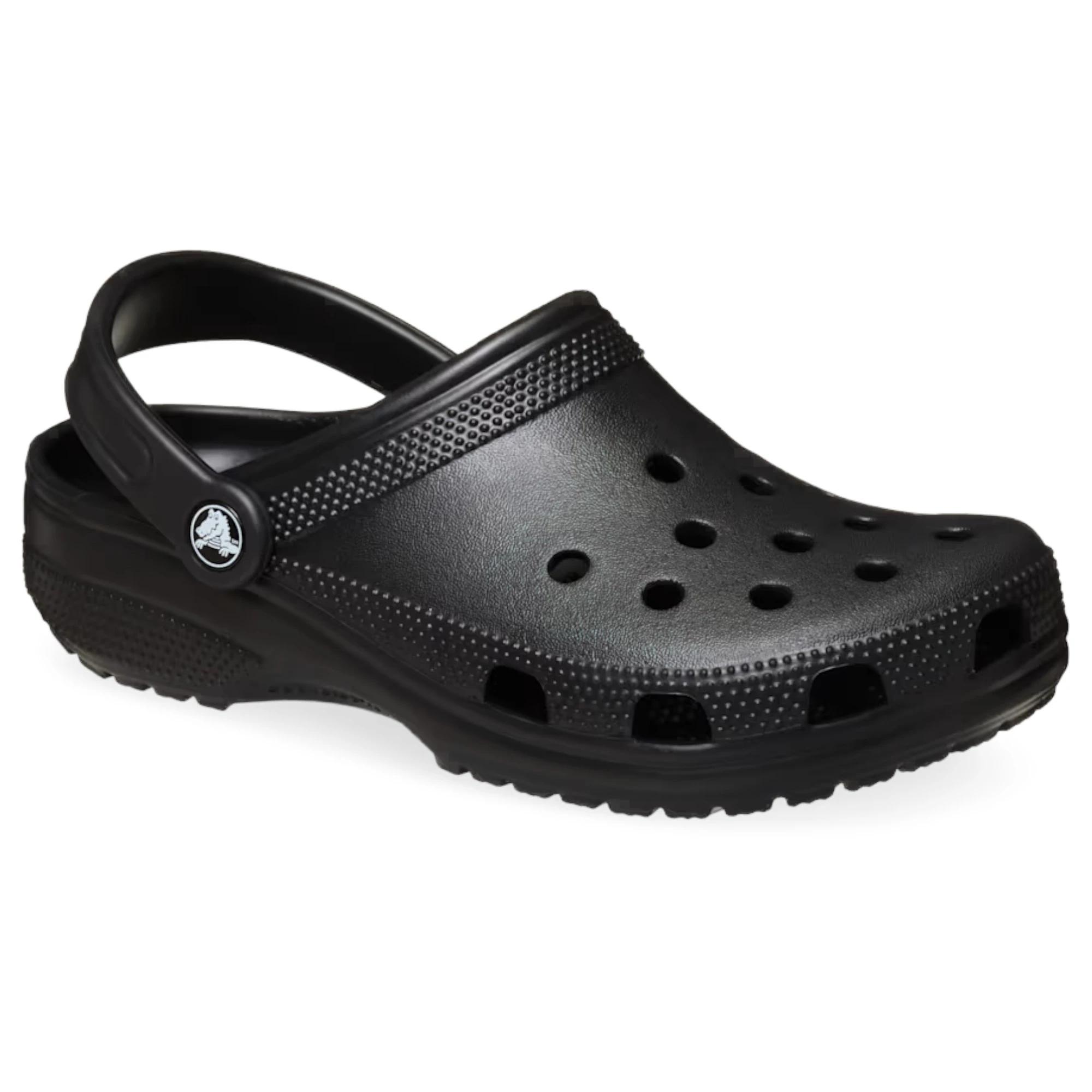 2 Crocs Unisex Classic Clog Sandals Black, 2 of 6