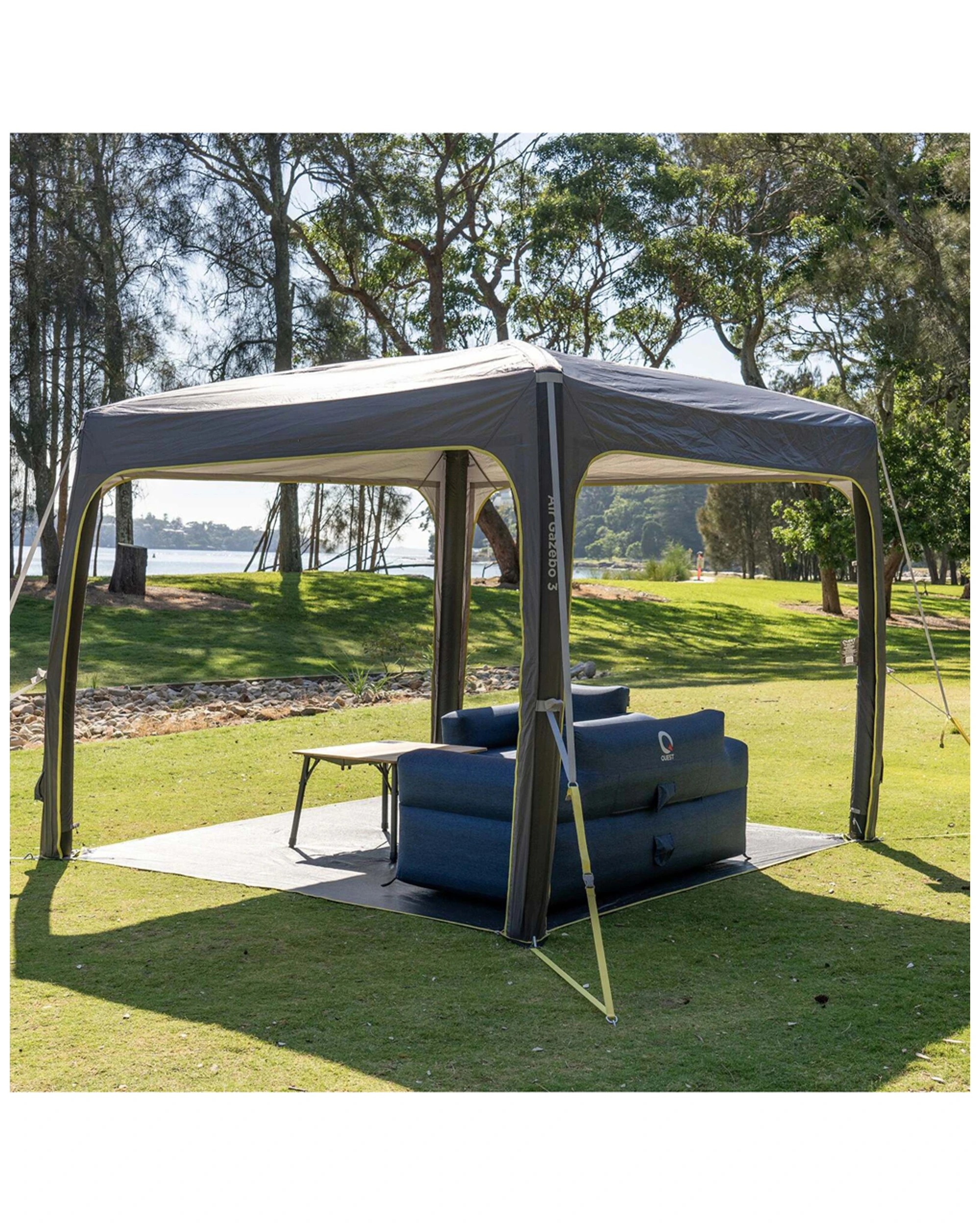 4 Quest Outdoors Air Inflatable Sofa 1 Portable Design Camping Furniture - Blue, 4 of 6