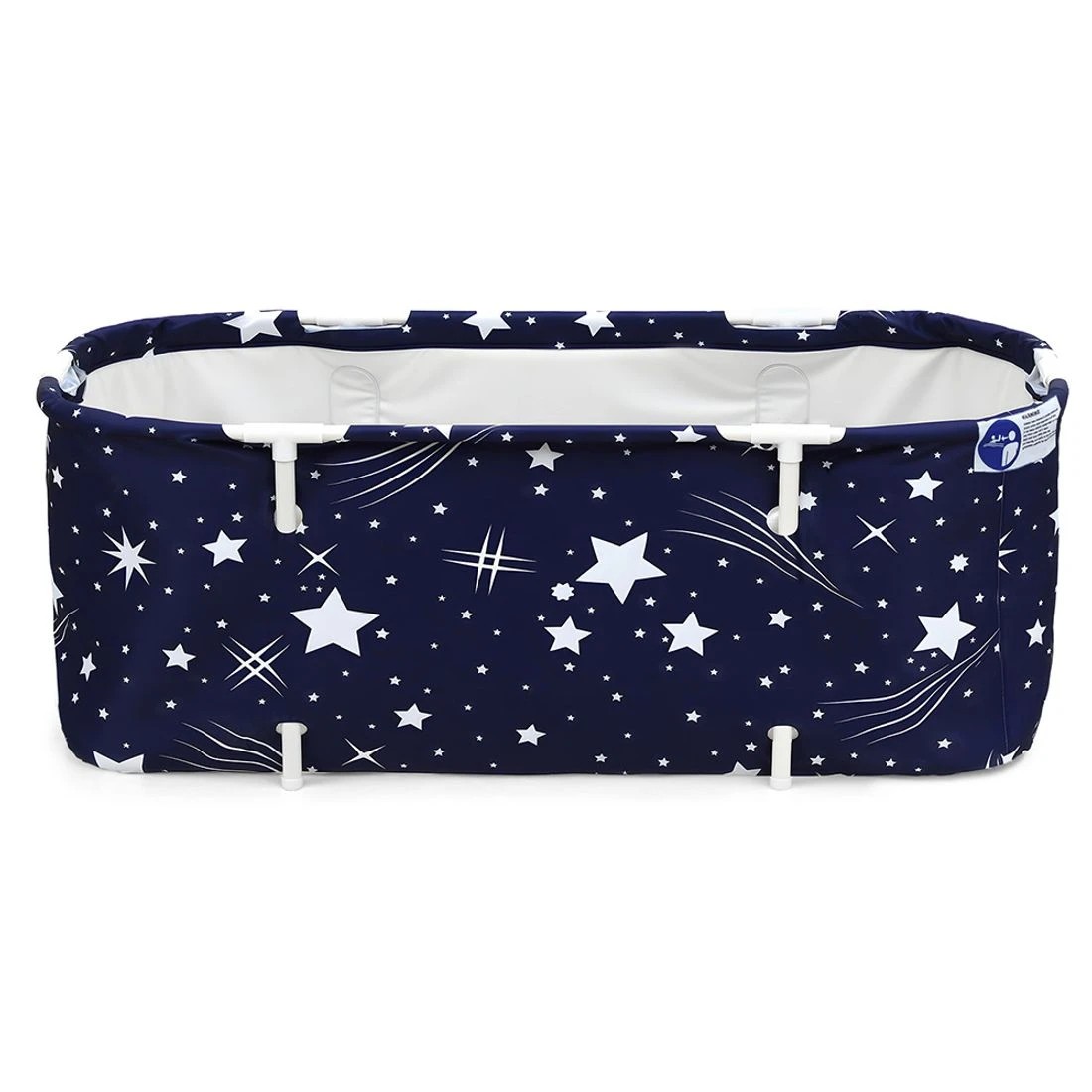 1 Weisshorn Foldable Bathtub PVC SPA Bucket Inflatable Cushion 134x65cm Star - Blue, 1 of 4
