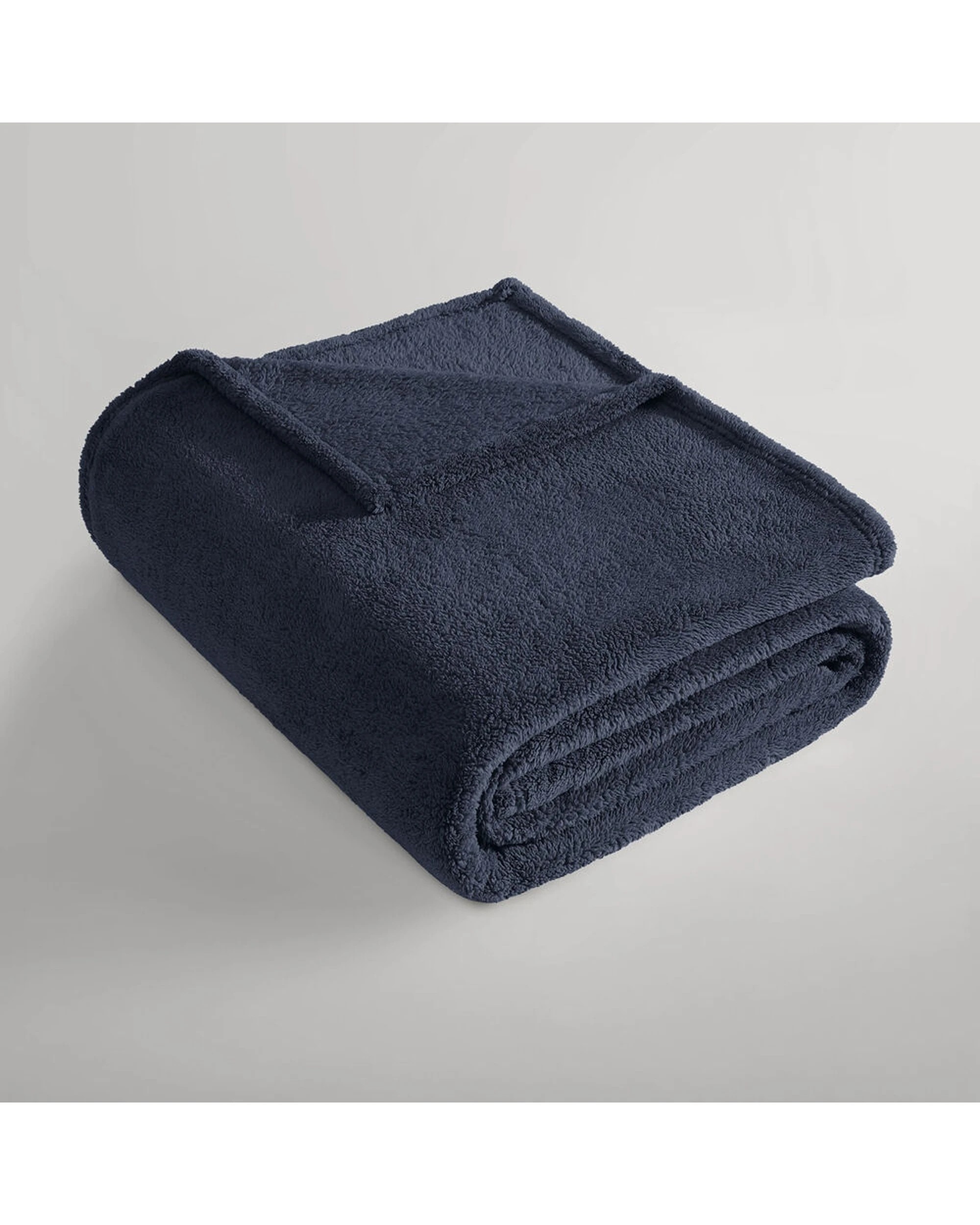 3 Ardor Boudoir Polyester Teddy Fleece Blanket Throw 245x240cm - Blue, 3 of 3
