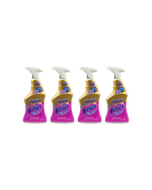 Vanish 4PK Preen Oxi Action Ultra Power Fabric Stain Remover Spray 450 - Gold