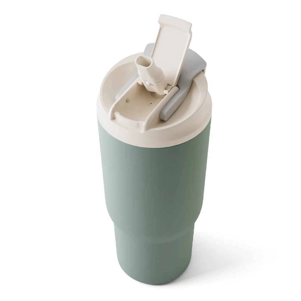 5 Monbento Travel Mug L Natural - Green, 5 of 5