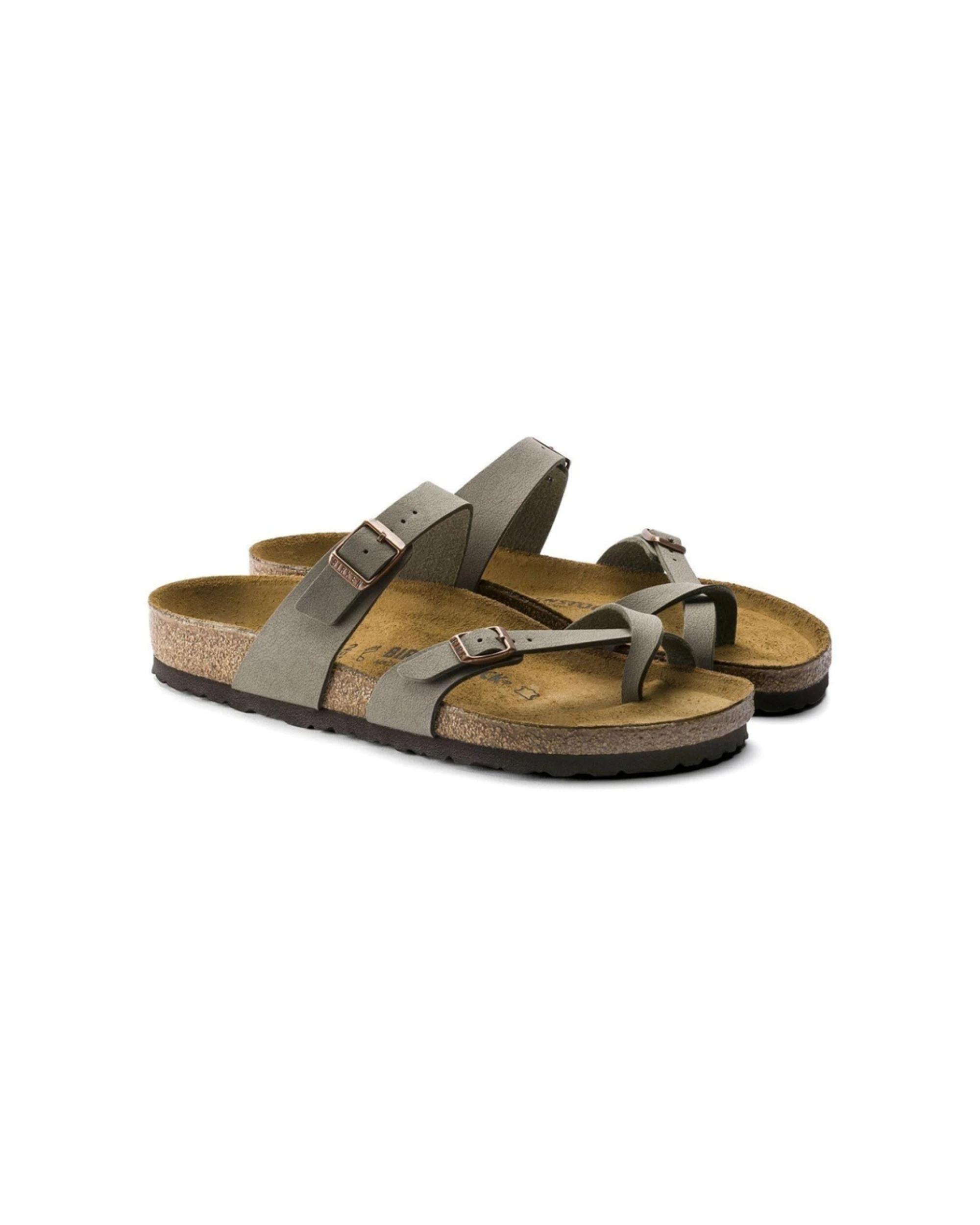 4 Birkenstock Mayari Birko-Flor Nubuck Sandals Regular Width STONE, 4 of 4