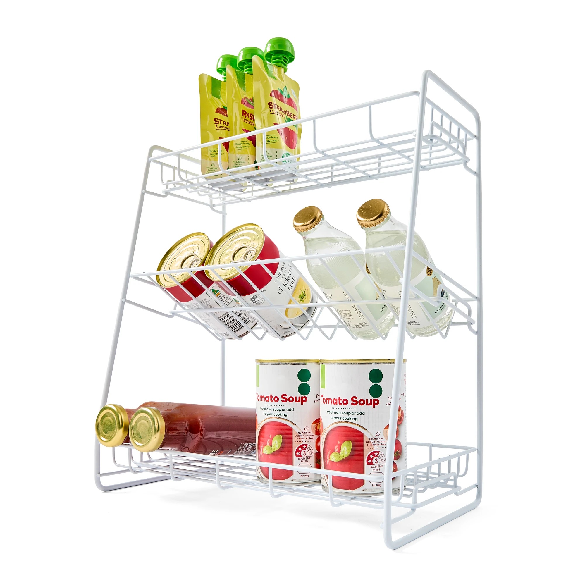 1 White Wire Angled Shelf, 1 of 9