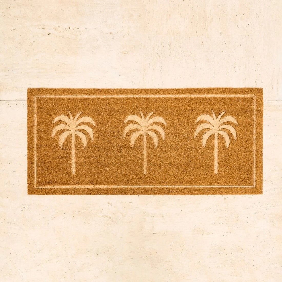 4 Palm Debossed Door Mat - 100cm x 45cm, 4 of 5