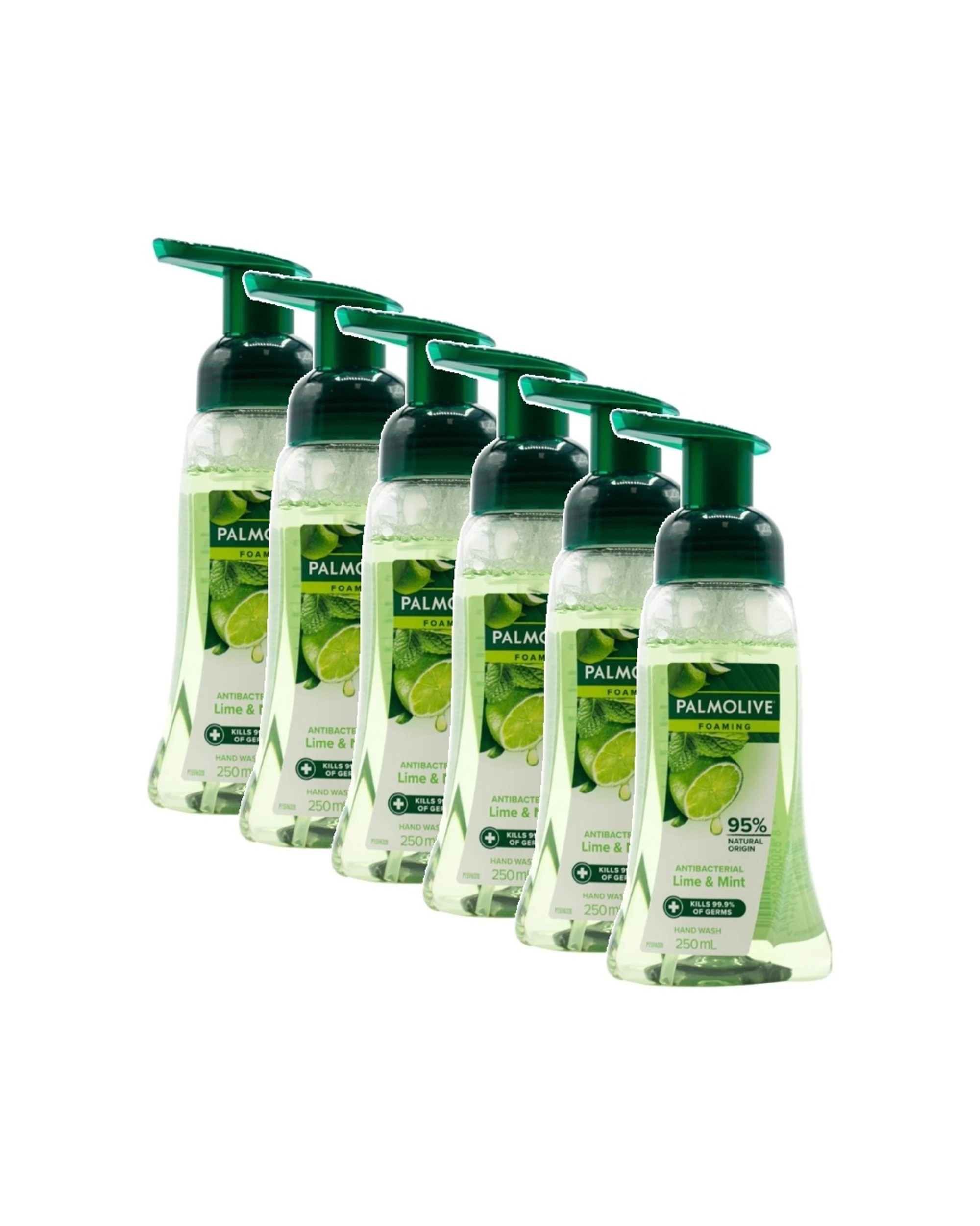 1 Palmolive 6pk Foaming Antibacterial Cleansing Handwash Lime Mint 250ml - Clear, 1 of 3