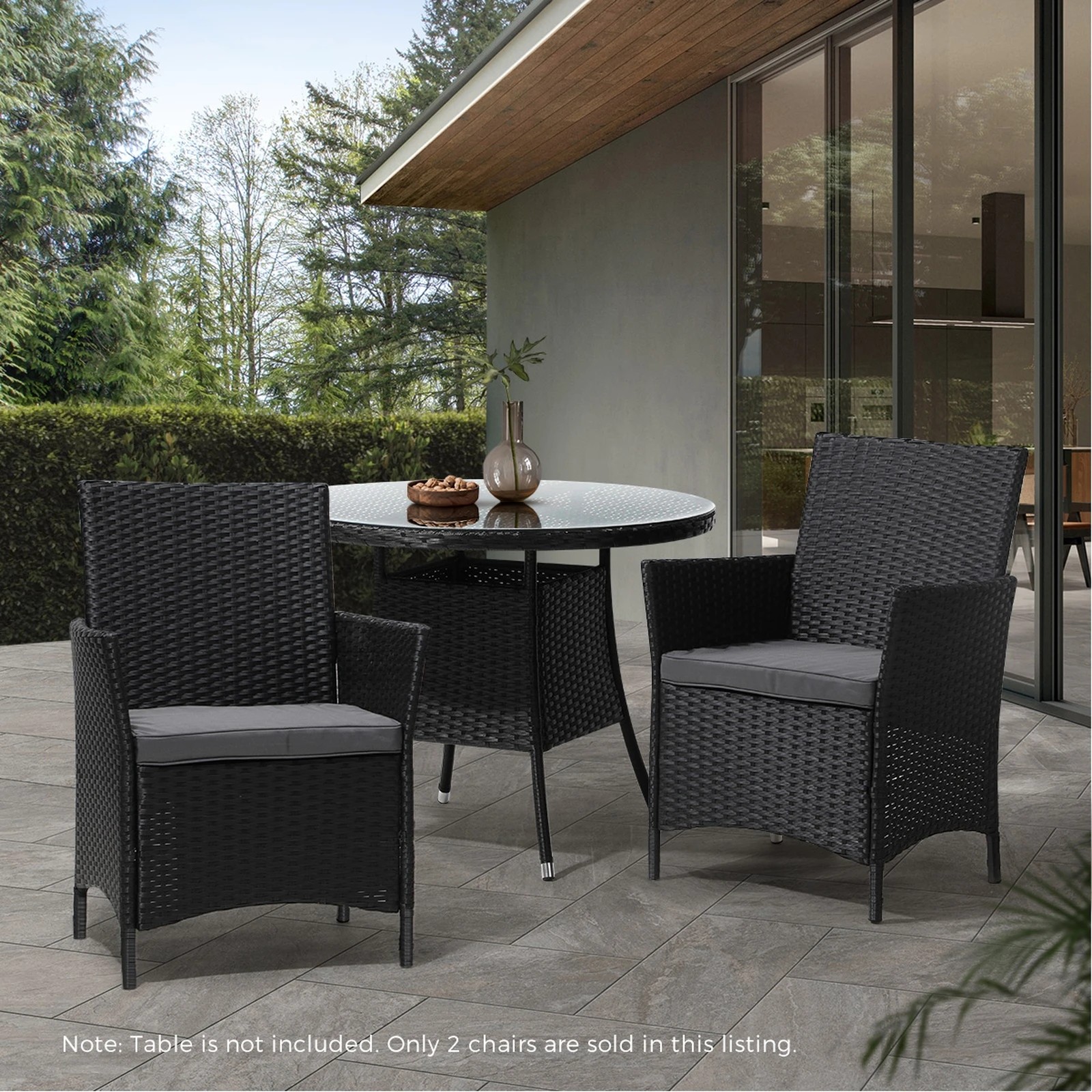 3 Livsip Outdoor Dining Chairs Rattan Outdoor Patio Chairs Furniture Set Of 2
 - Multi, 3 of 10