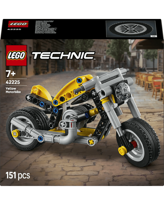 LEGO Technic Yellow Motorbike 4