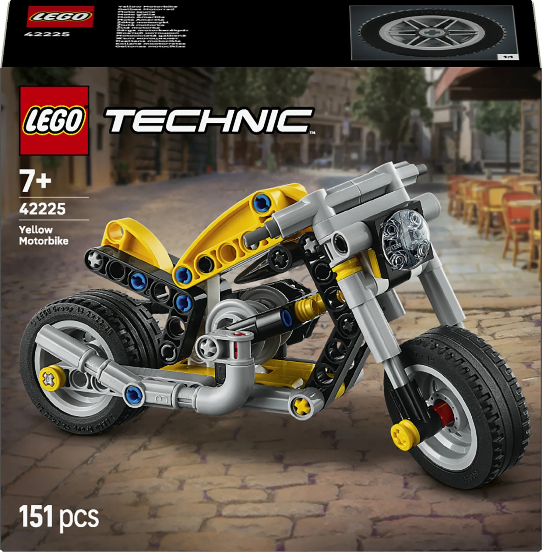 1 LEGO Technic Yellow Motorbike 42225, 1 of 10