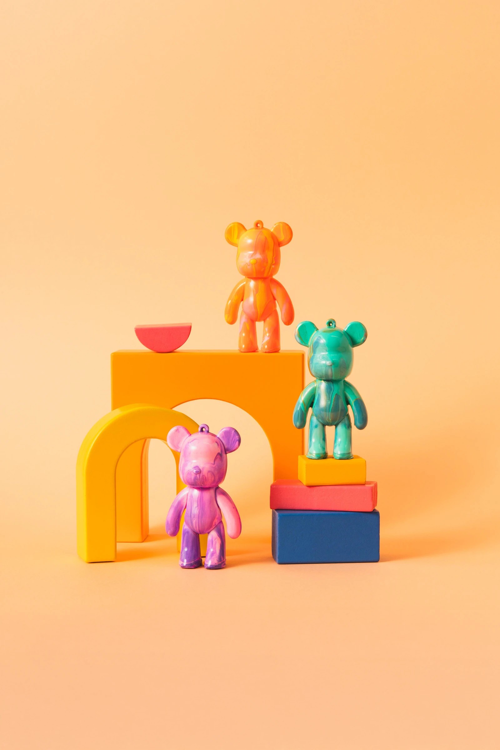 8 Pour PalZ Mini Bear Keyring - Assorted, 8 of 10