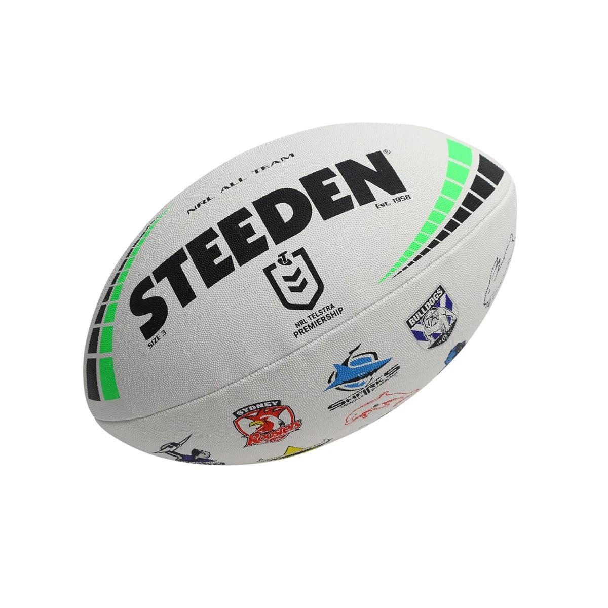 1 Steeden NRL Rugby Ball - Size 3, 1 of 3